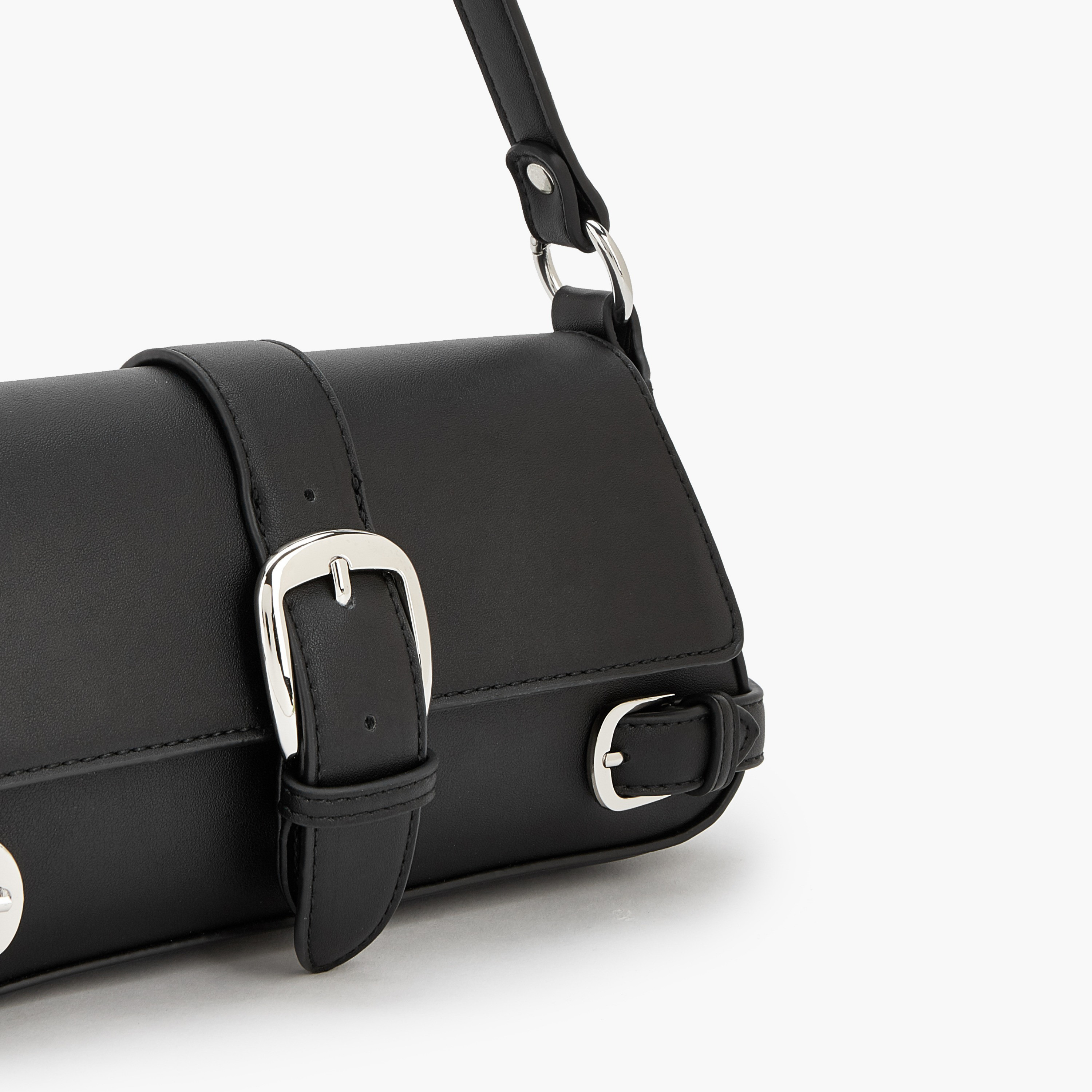 Celeste Buckle Detail Crossbody Bag with Magnetic Flap Closure-women-bagsandwallets-handbags-image-4