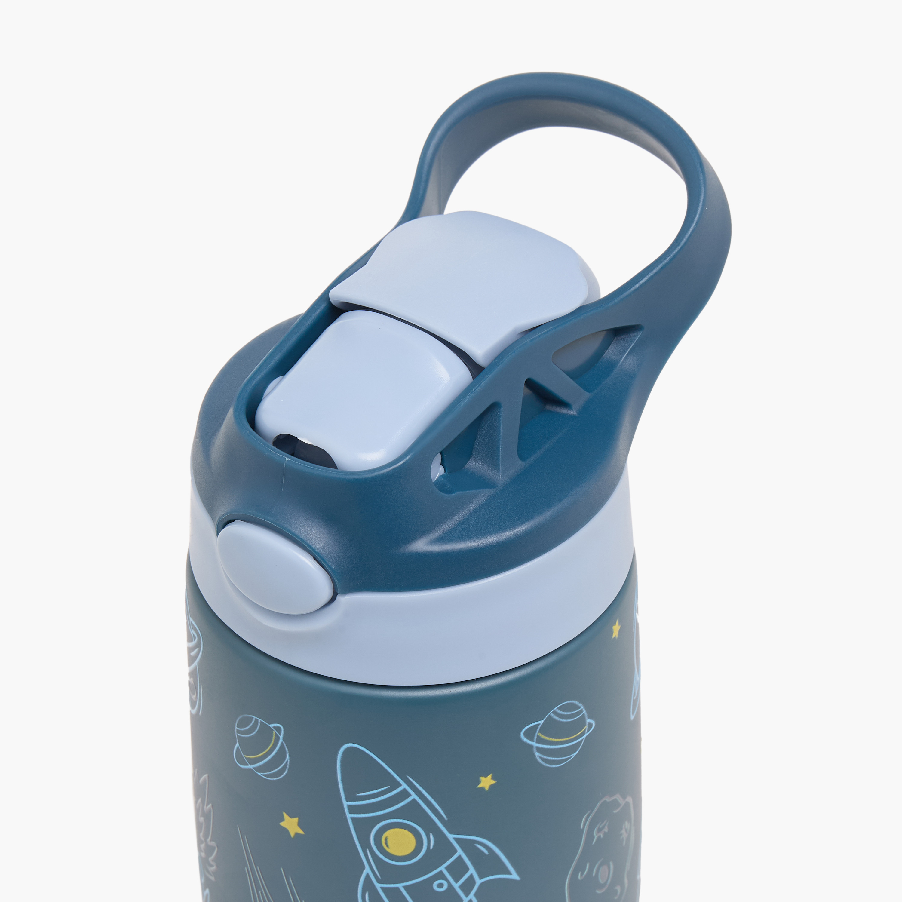 Juniors Space Print Stainless Steel Water Bottle with Spout and Carry Handle-school-waterbottles-image-4