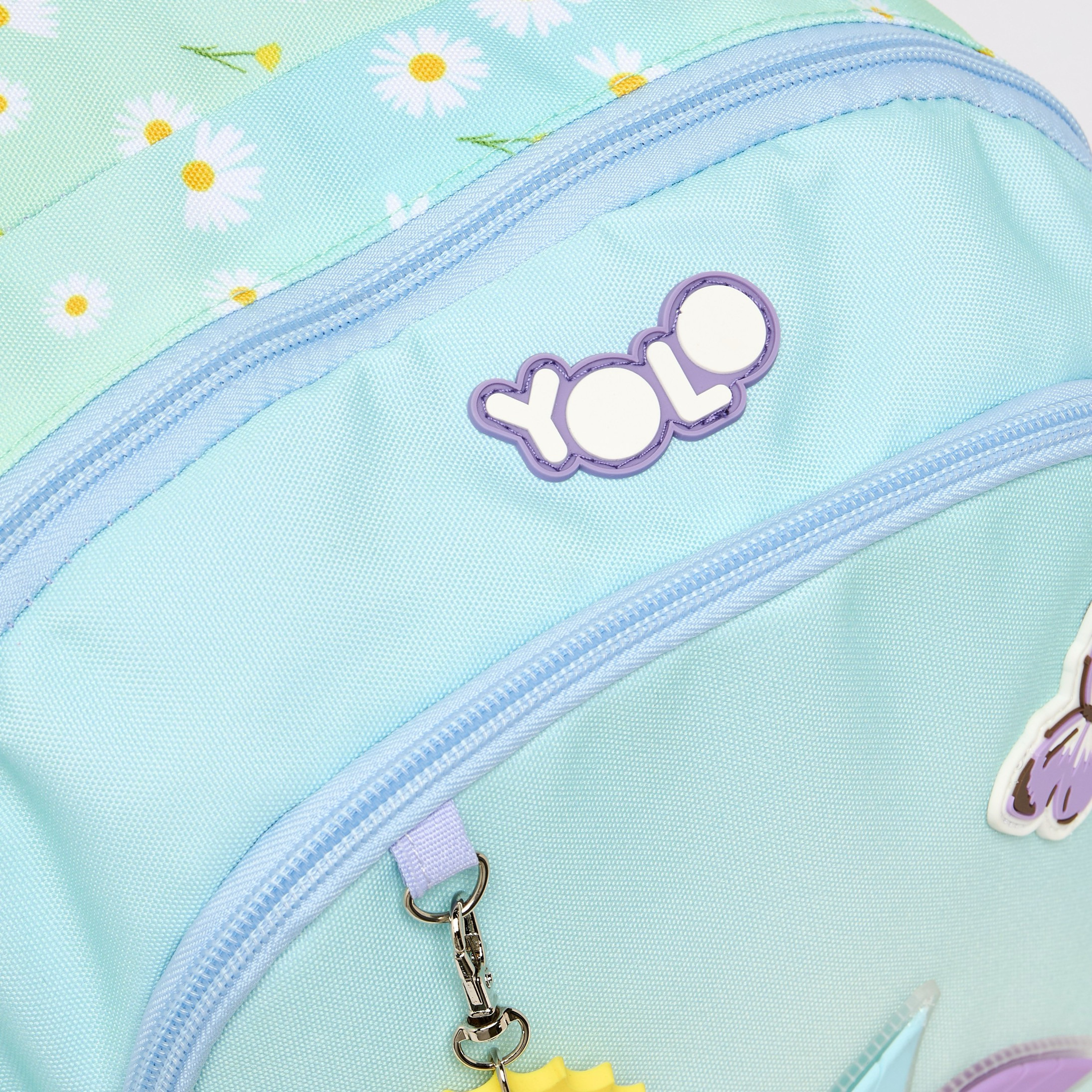 Yolo Floral Print Backpack for Girls 8-13 Years with Padded Straps - 18 inches-school-bagsandbackpacks-backpacks-image-9