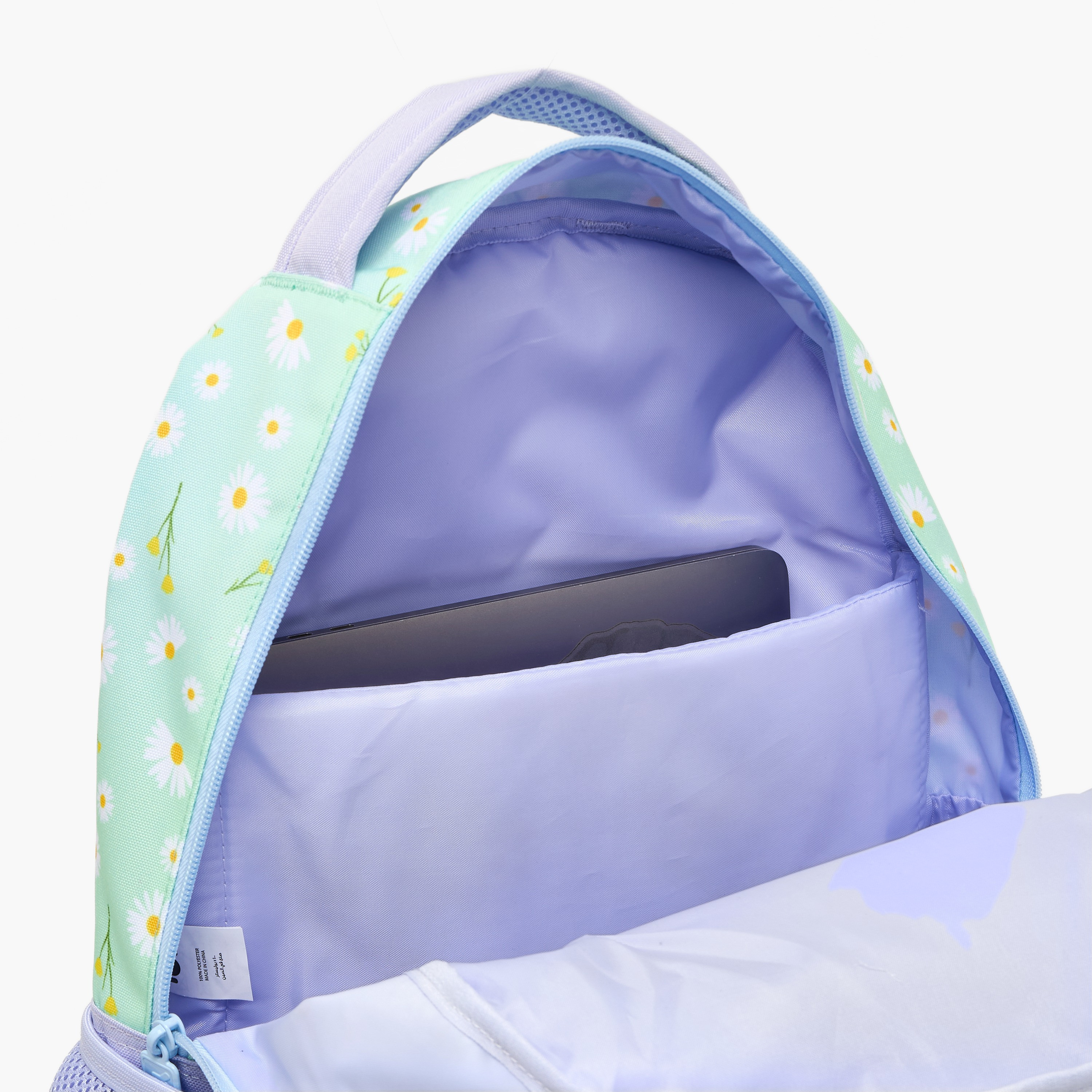 Yolo Floral Print Backpack for Girls 8-13 Years with Padded Straps - 18 inches-school-bagsandbackpacks-backpacks-image-1