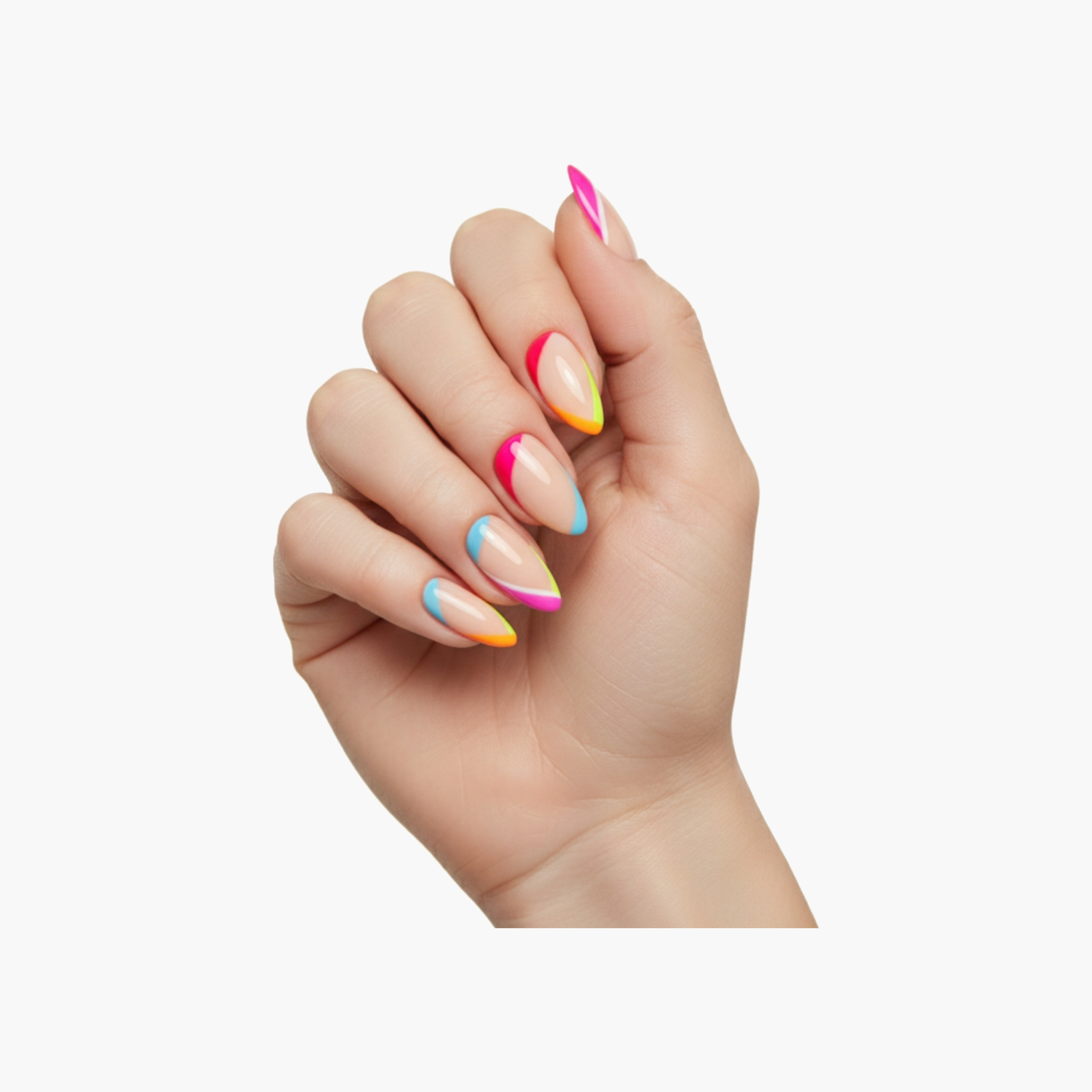 Pinky Goat Multicolour Gel Nail Tips-beautyandpersonalcare-makeup-nails-artificialnails-image-3
