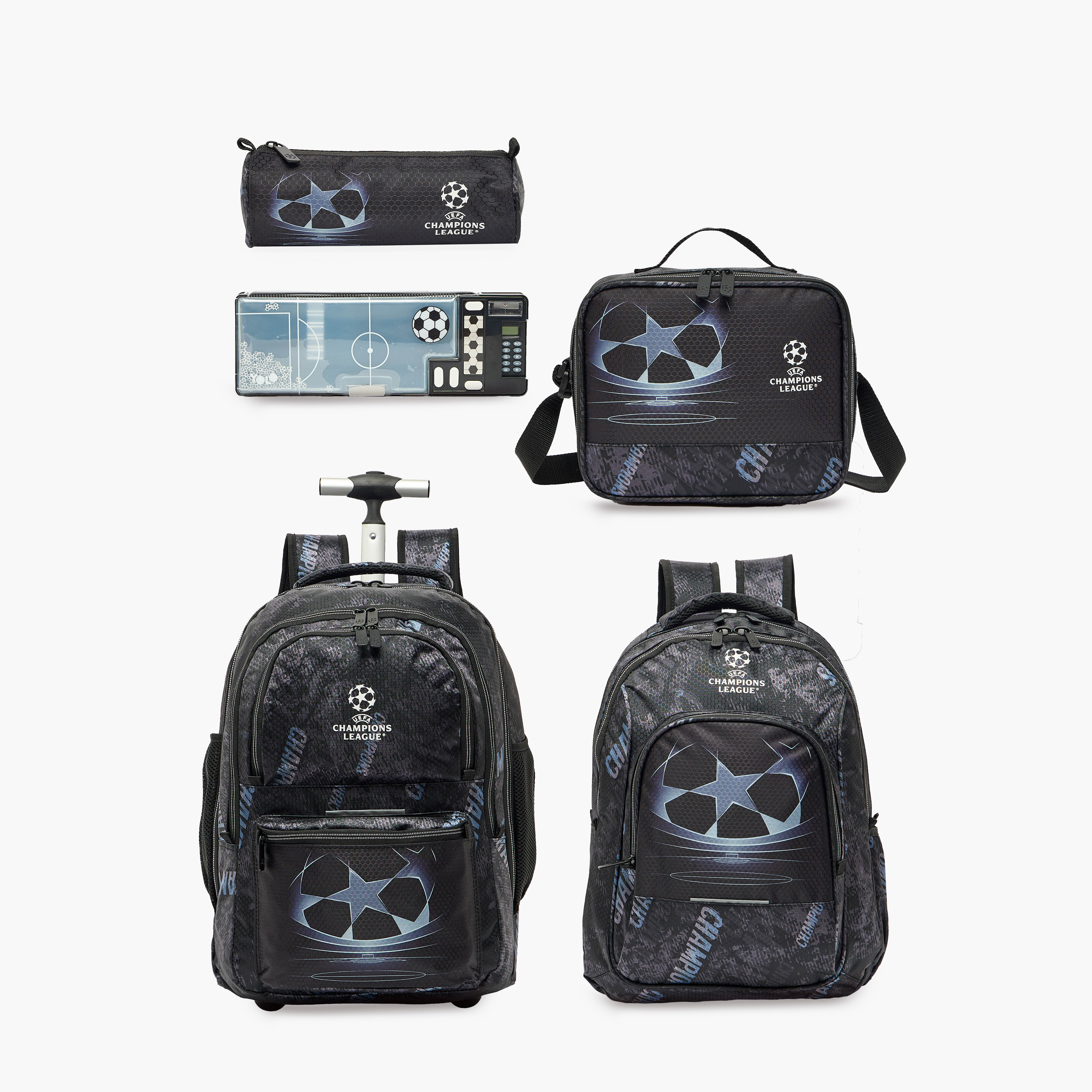 Yolo Football Print Pencil Case with 2 Compartments-school-stationery-pencilcases-image-8