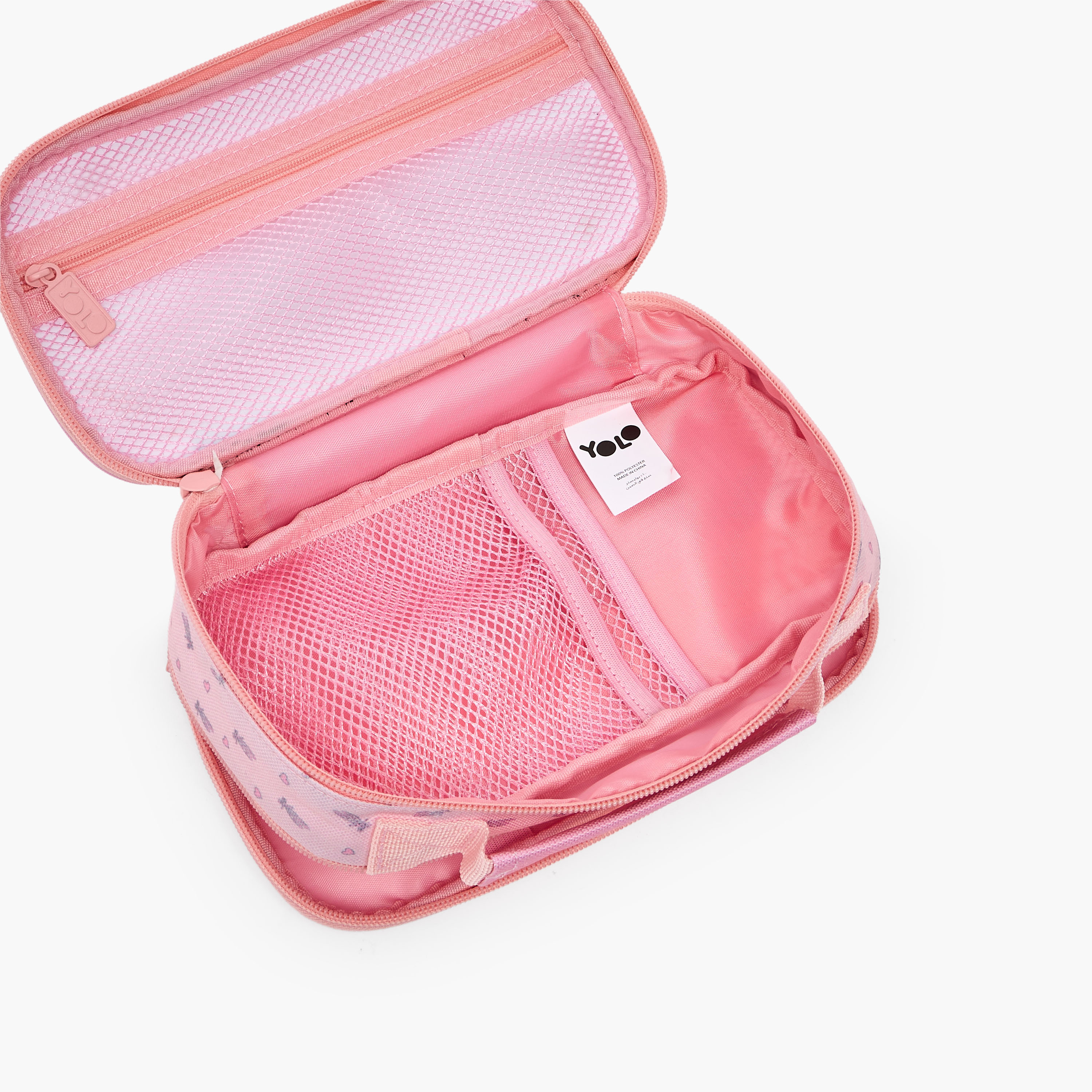 Yolo Ballerina Print Pencil Pouch with 2 Compartments-school-stationery-pencilcases-image-7