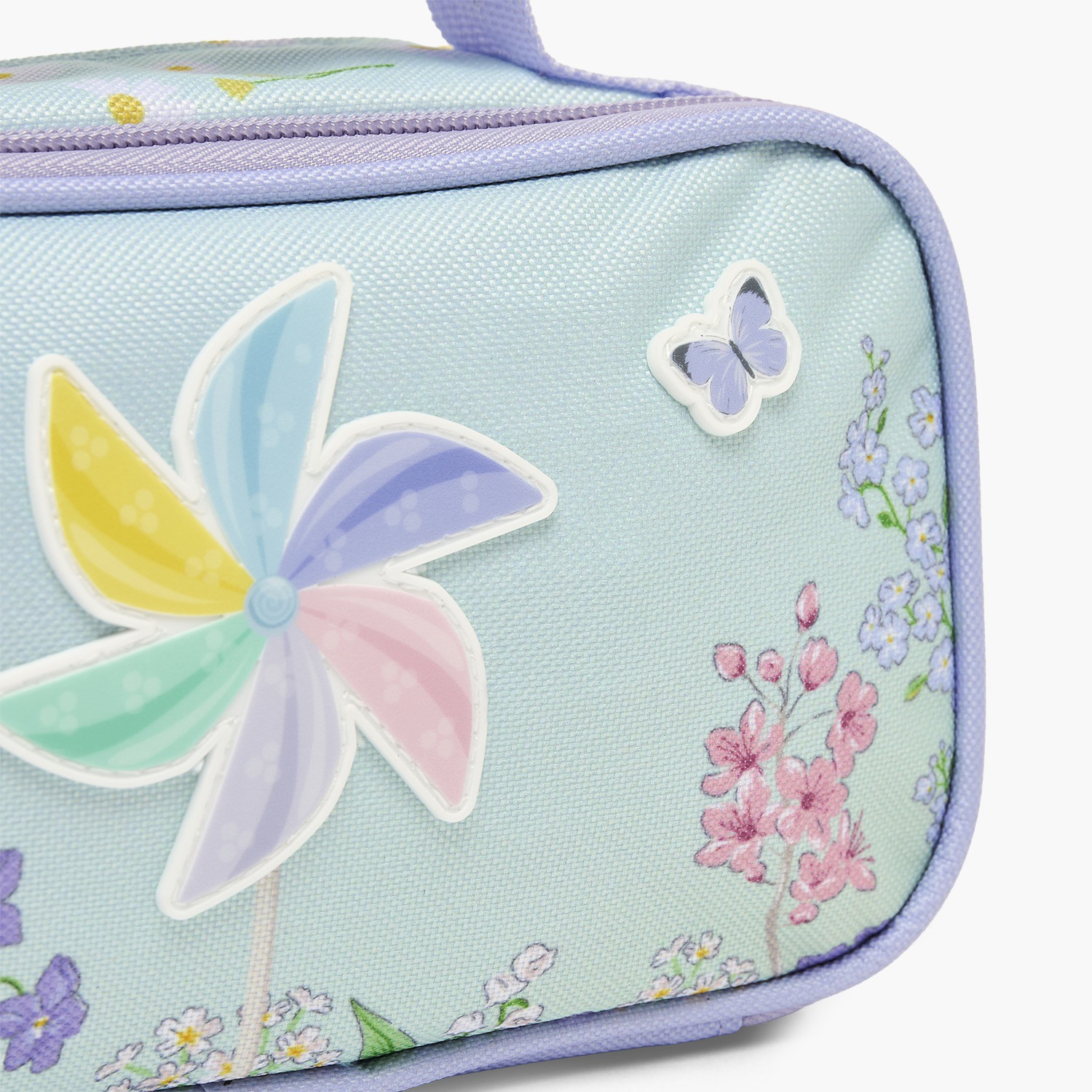 Yolo Floral Print Pencil Pouch with 2 Compartments-school-stationery-pencilcases-image-6