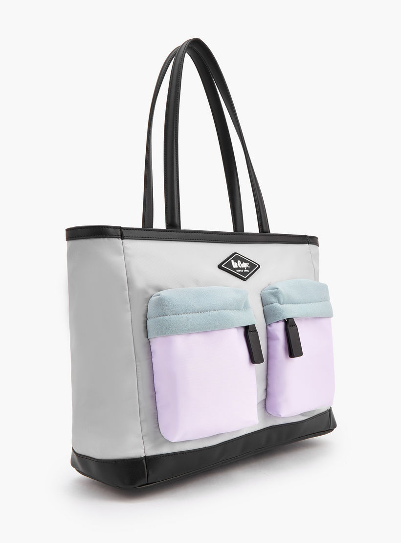 شنطة توت بقوالب ملونة وسحاب إغلاق من لي كوبر-women-bagsandwallets-handbags-image-2