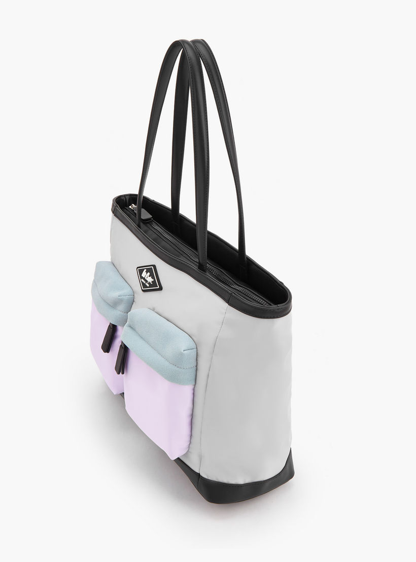 شنطة توت بقوالب ملونة وسحاب إغلاق من لي كوبر-women-bagsandwallets-handbags-image-5