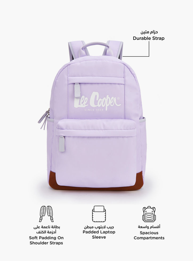شنطة ظهر سادة بحمالات قابلة للتعديل من لي كوبر-women-bagsandwallets-backpacks-image-2