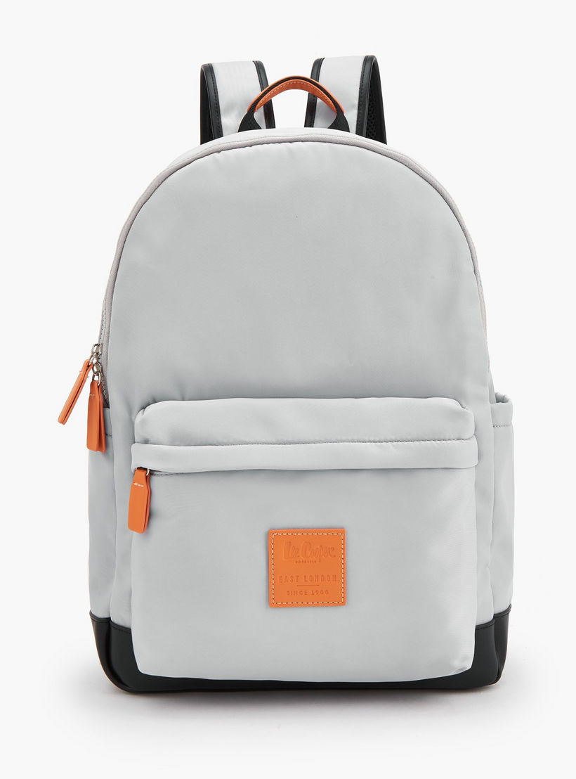 شنطة ظهر بسحاب إغلاق وزخرفة الشعار من لي كوبر-school-bagsandbackpacks-backpacks-image-1