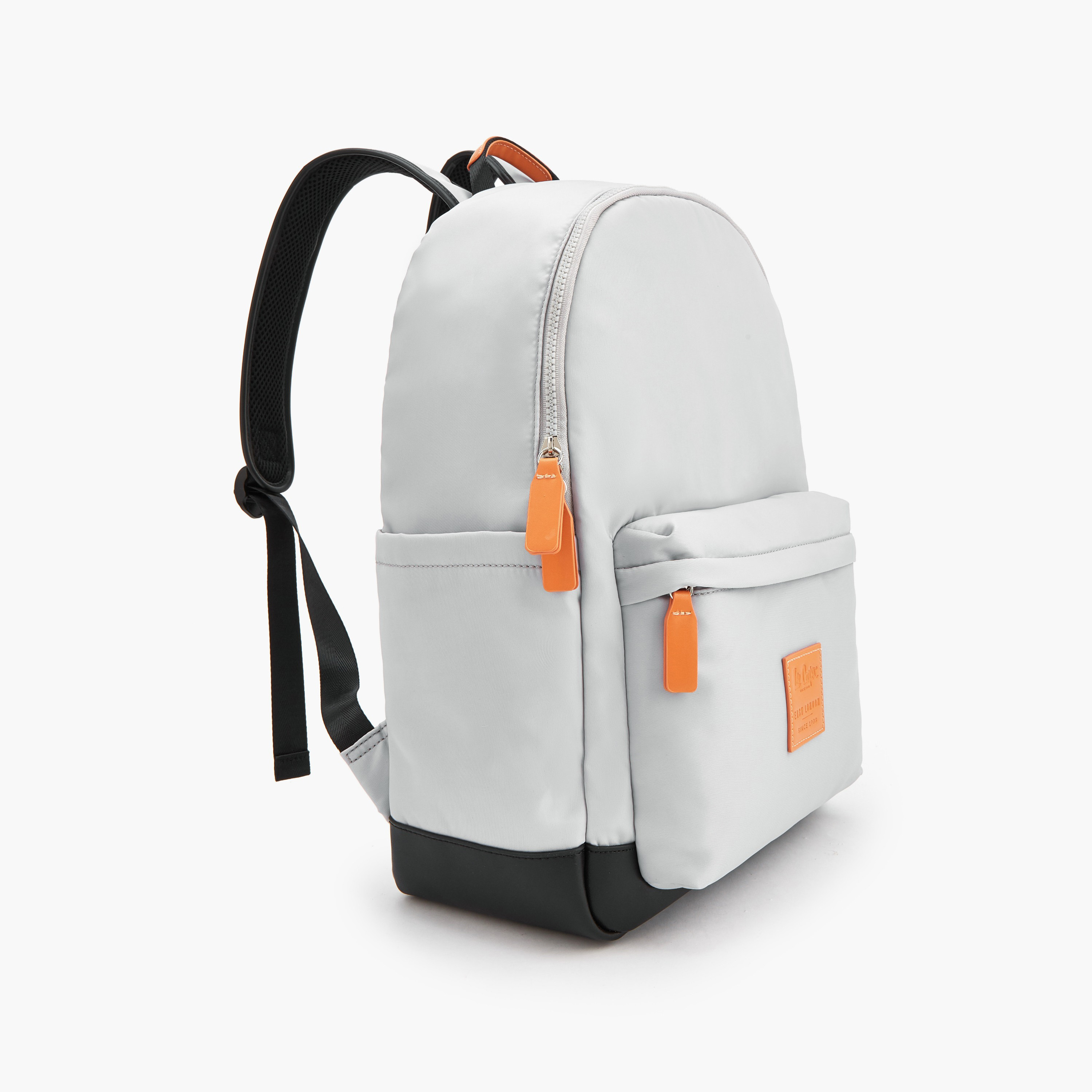 Lee Cooper Logo Applique Backpack with Zip Closure-school-bagsandbackpacks-backpacks-image-4