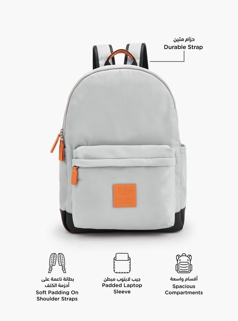 شنطة ظهر بسحاب إغلاق وزخرفة الشعار من لي كوبر-school-bagsandbackpacks-backpacks-image-2