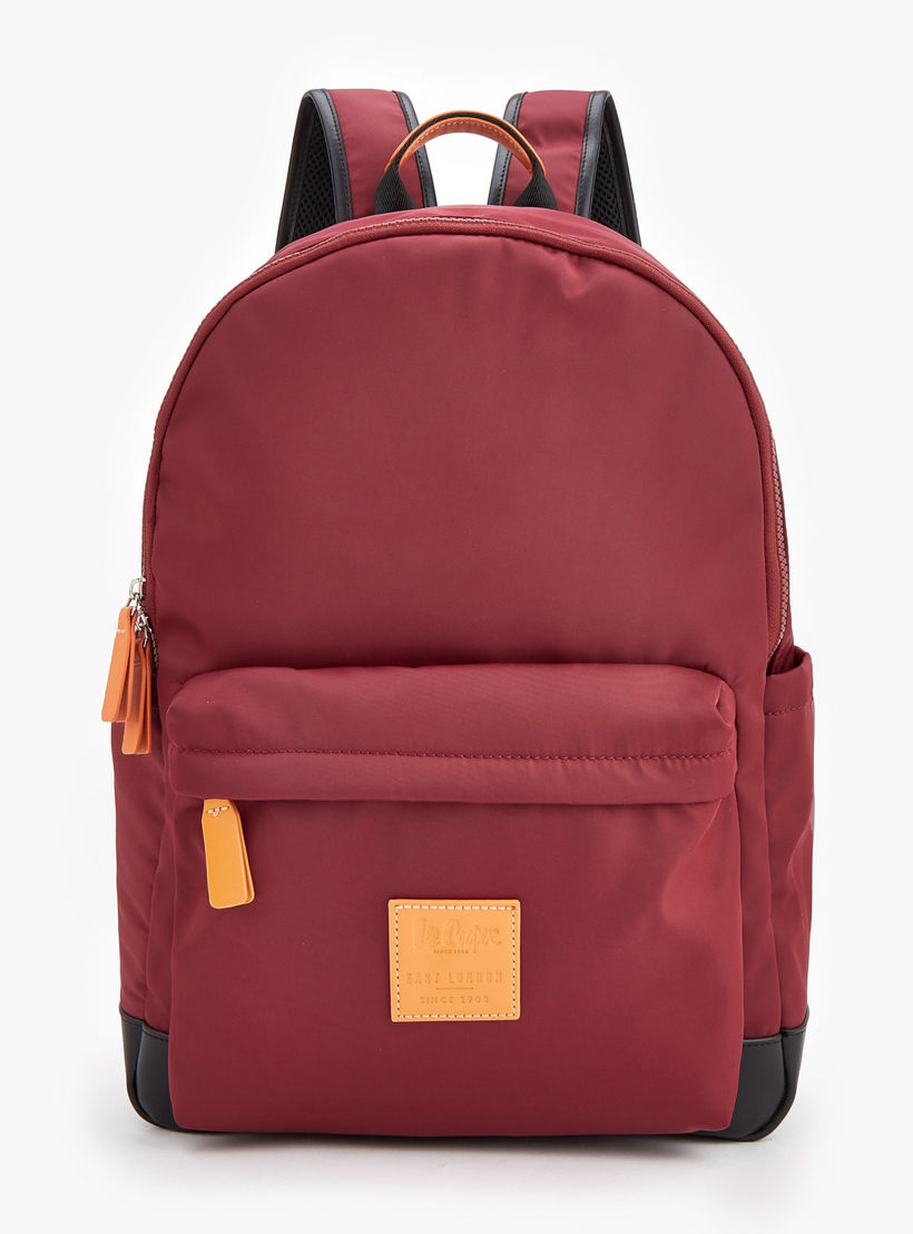 شنطة ظهر بسحاب إغلاق وزخرفة الشعار من لي كوبر-school-bagsandbackpacks-backpacks-image-1