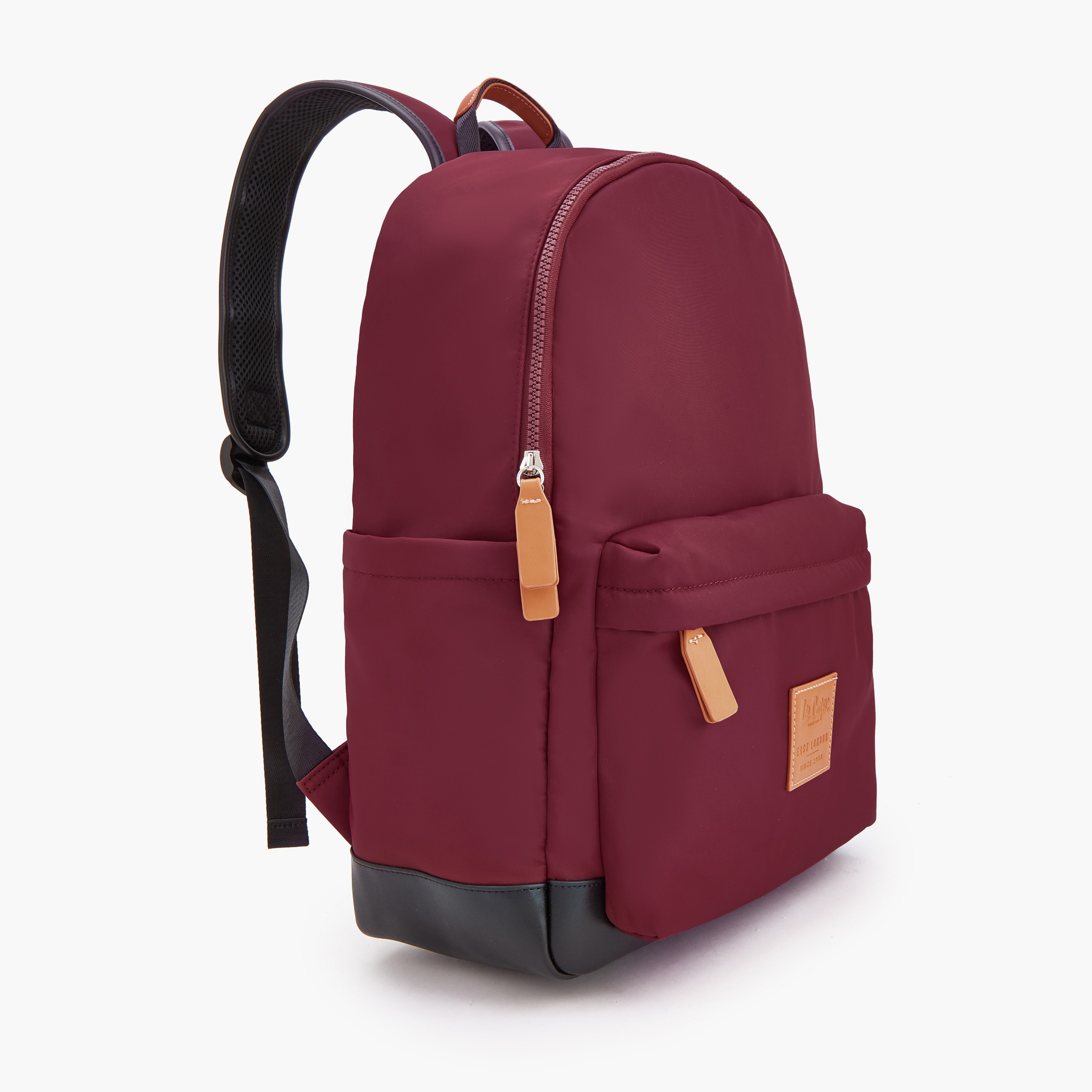 Lee Cooper Logo Applique Backpack with Zip Closure-school-bagsandbackpacks-backpacks-image-4