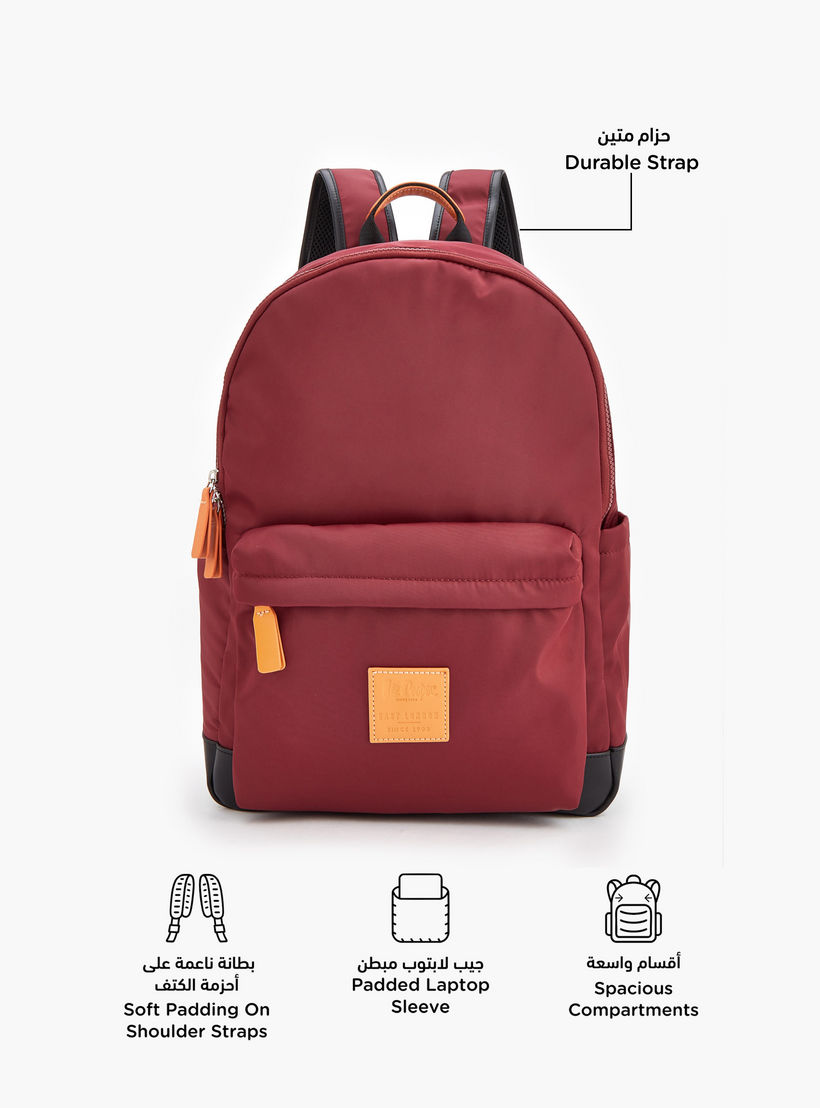 شنطة ظهر بسحاب إغلاق وزخرفة الشعار من لي كوبر-school-bagsandbackpacks-backpacks-image-2