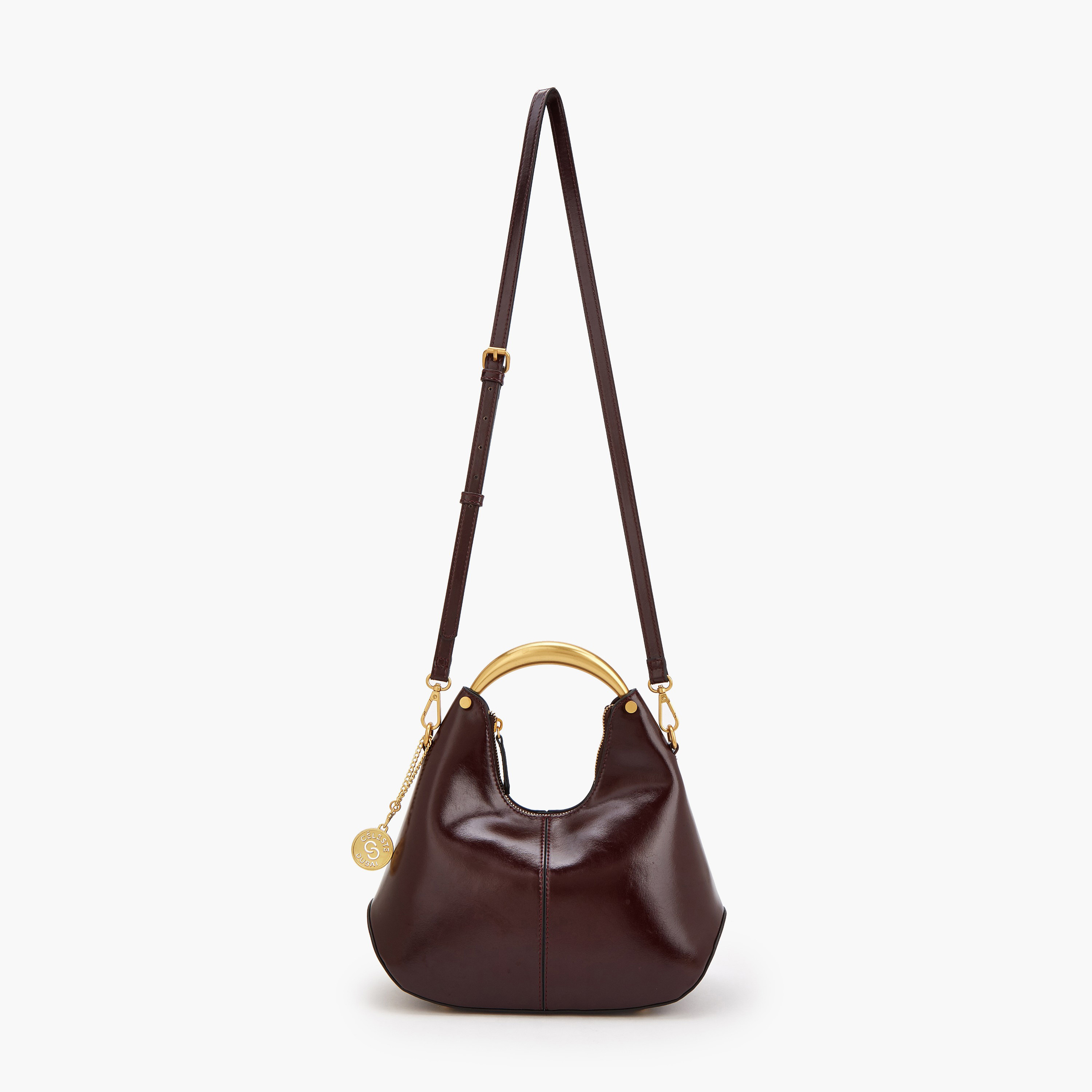 شنطة هوبو سادة بحزام كتف قابل للتعديل من سيليست-women-bagsandwallets-handbags-image-2