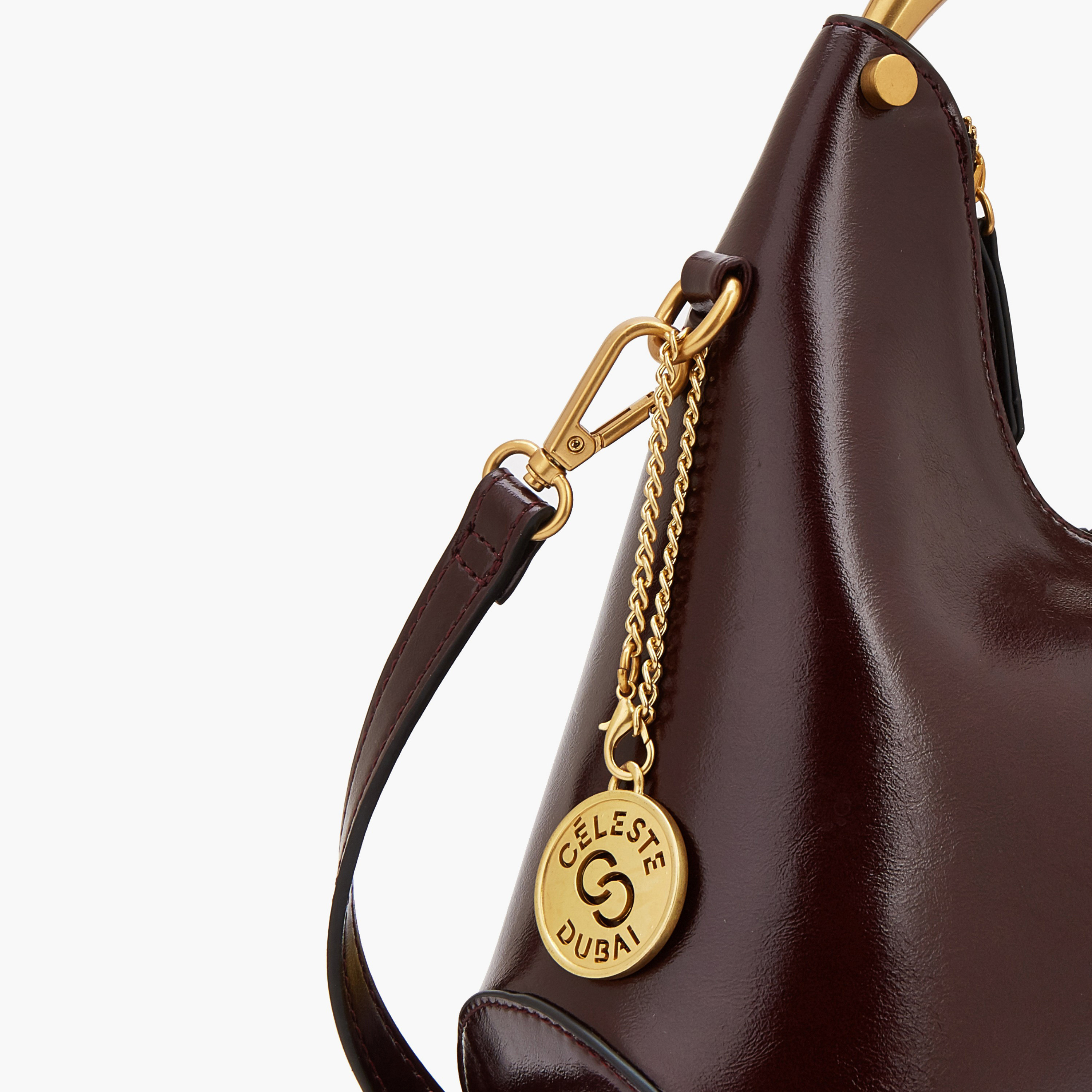 شنطة هوبو سادة بحزام كتف قابل للتعديل من سيليست-women-bagsandwallets-handbags-image-4