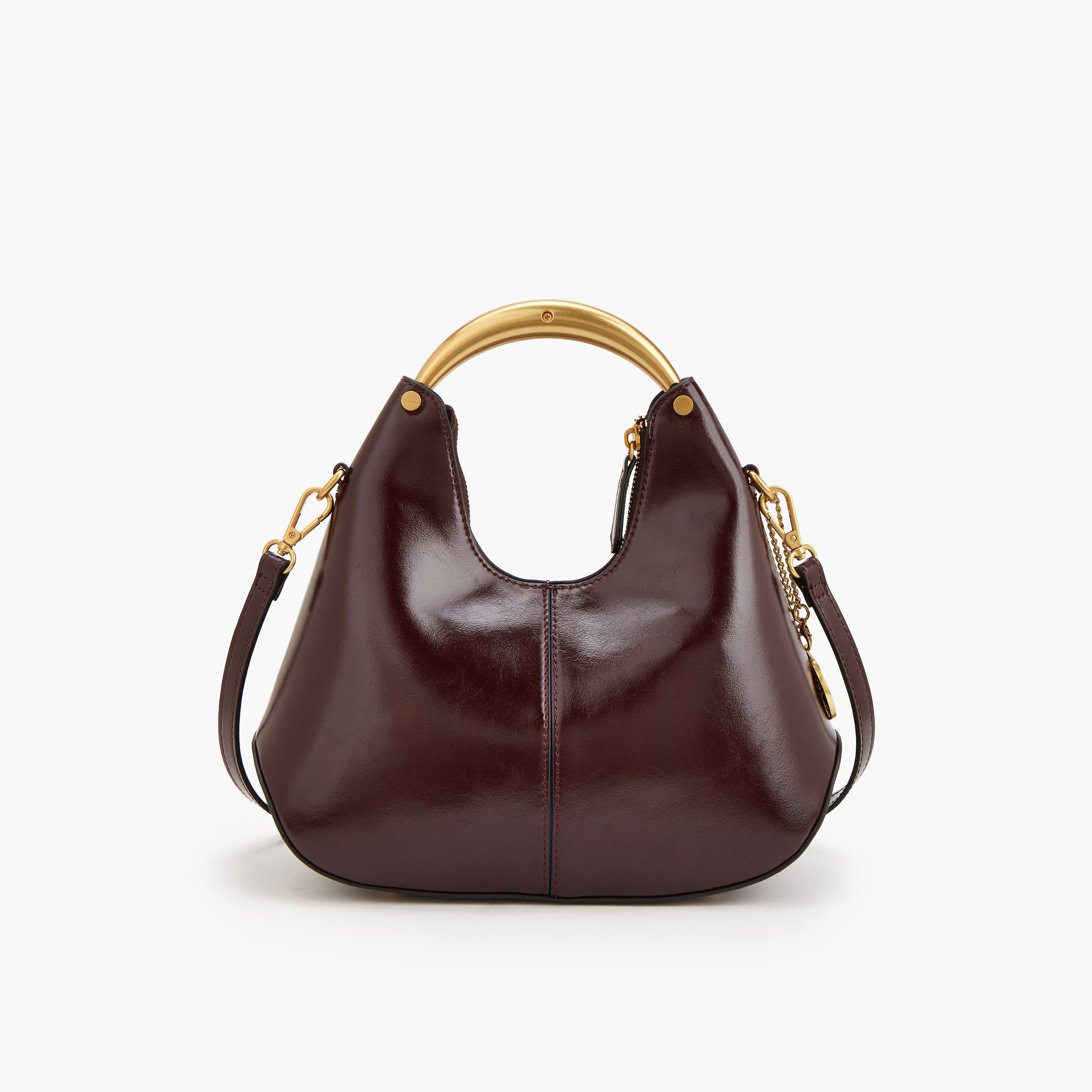 شنطة هوبو سادة بحزام كتف قابل للتعديل من سيليست-women-bagsandwallets-handbags-image-5