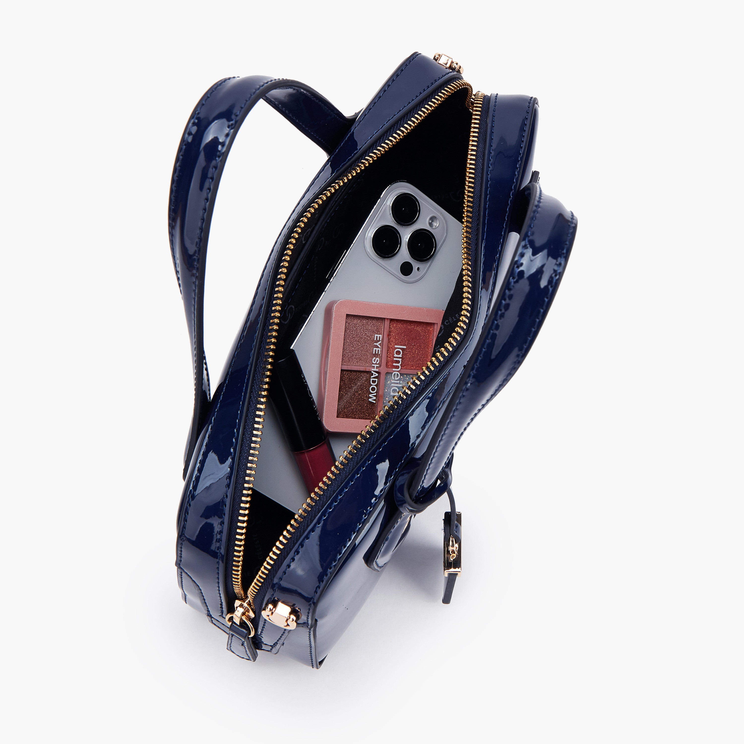 شنطة كتف سادة بحزام قابل للفصل من سيليست-women-bagsandwallets-handbags-image-7