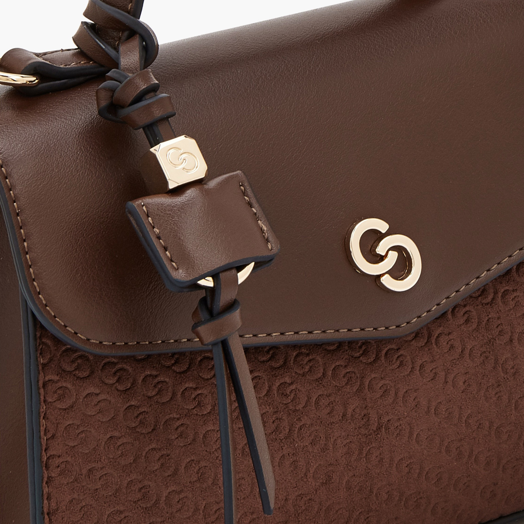 Celeste Monogram Embossed Satchel Bag with Detachable Strap-women-bagsandwallets-handbags-image-4