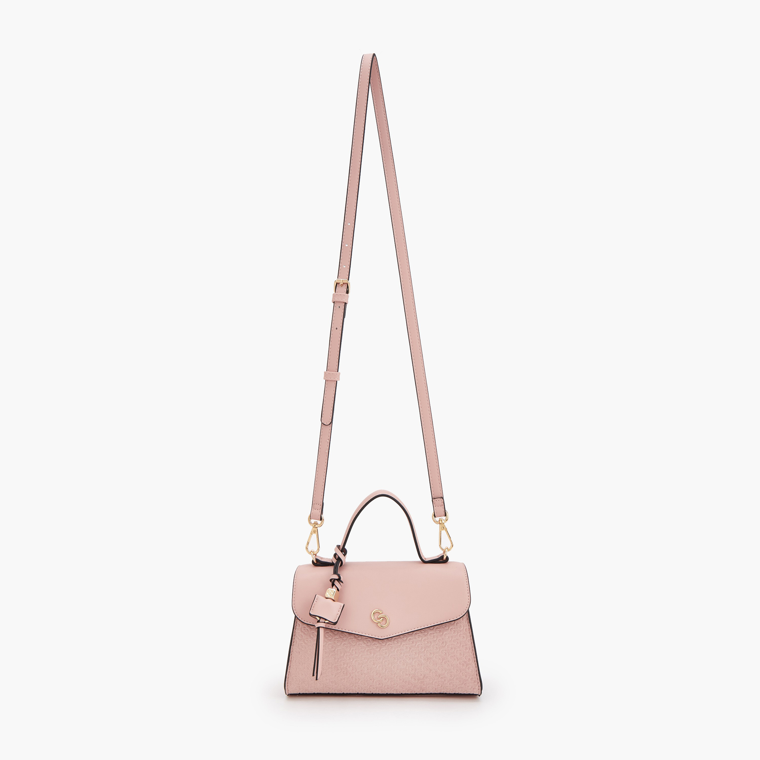 شنطة ساتشيل بنقوش مونوجرام وحزام قابل للفصل من سيليست-women-bagsandwallets-handbags-image-2