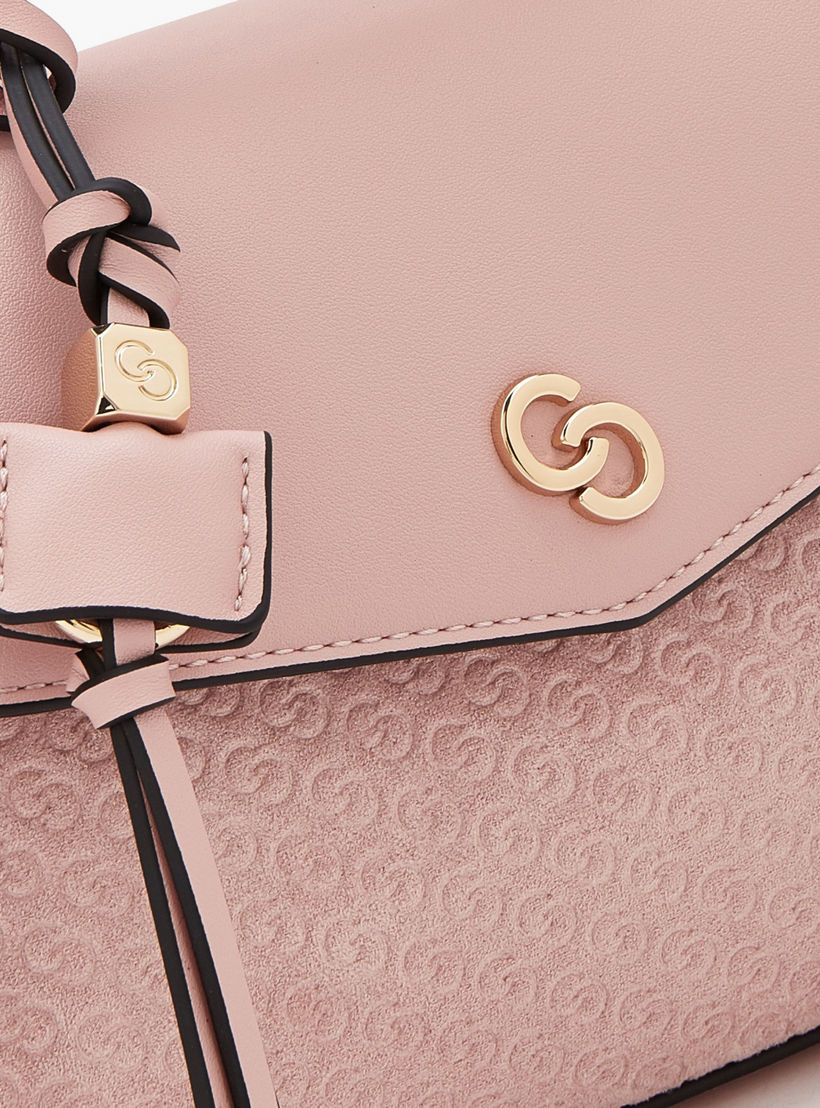 شنطة ساتشيل بنقوش مونوجرام وحزام قابل للفصل من سيليست-women-bagsandwallets-handbags-image-4