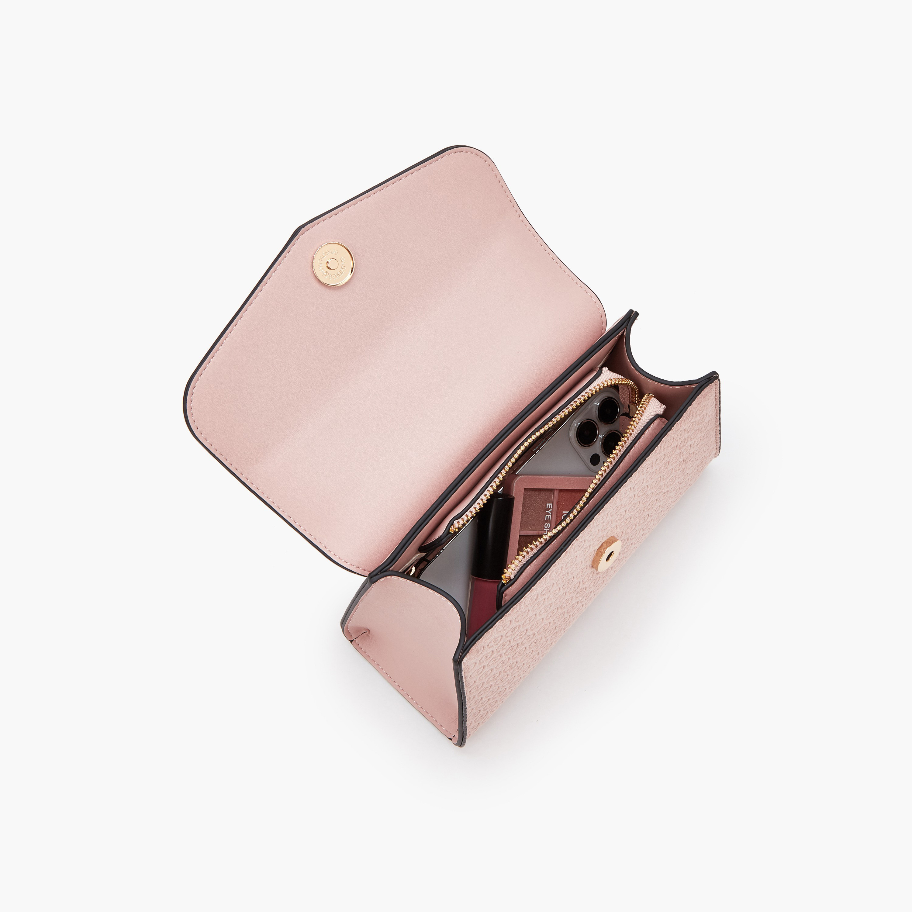 شنطة ساتشيل بنقوش مونوجرام وحزام قابل للفصل من سيليست-women-bagsandwallets-handbags-image-7