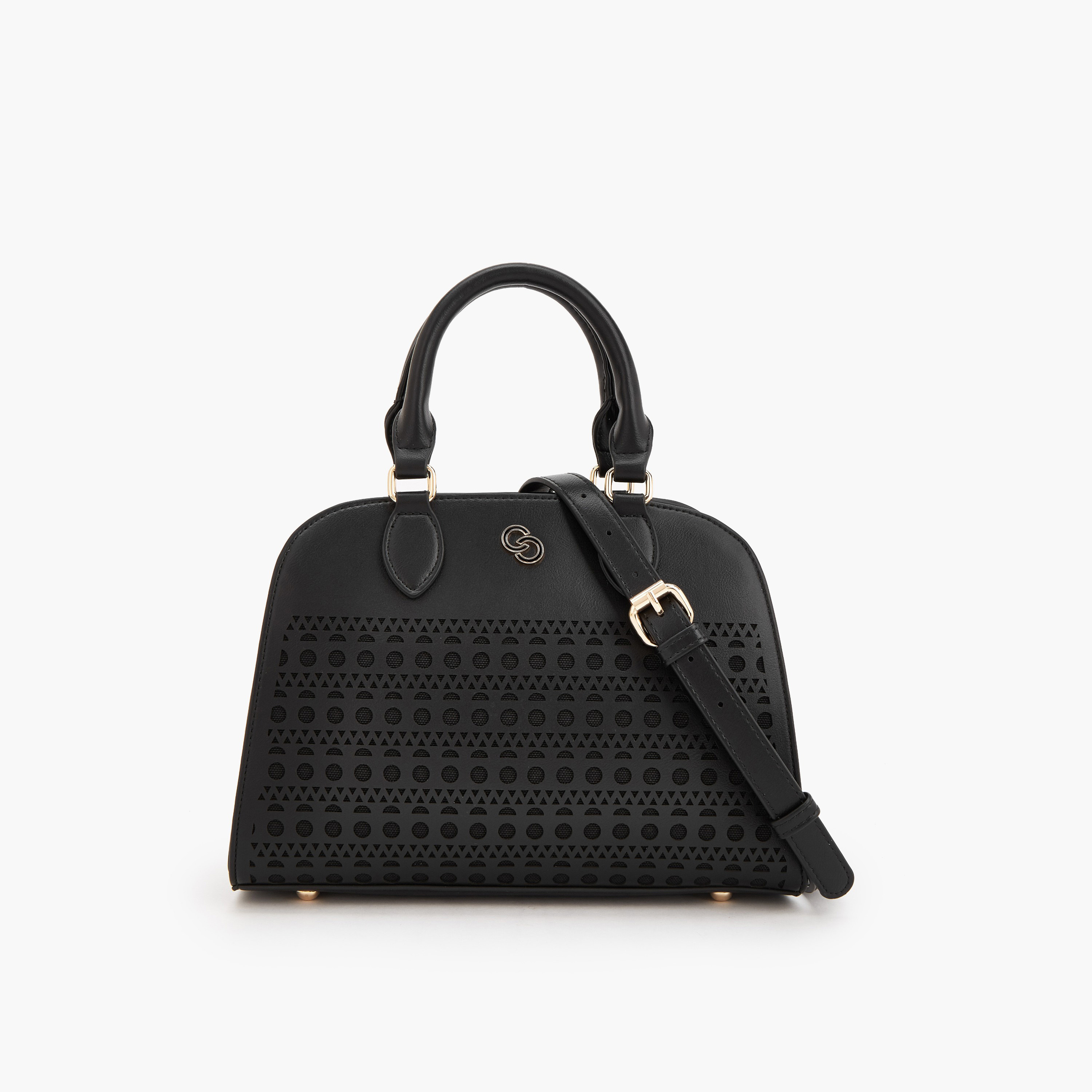 شنطة توتي بتصاميم مفرغة وحزام قابل للفصل من سيليست-women-bagsandwallets-handbags-image-1
