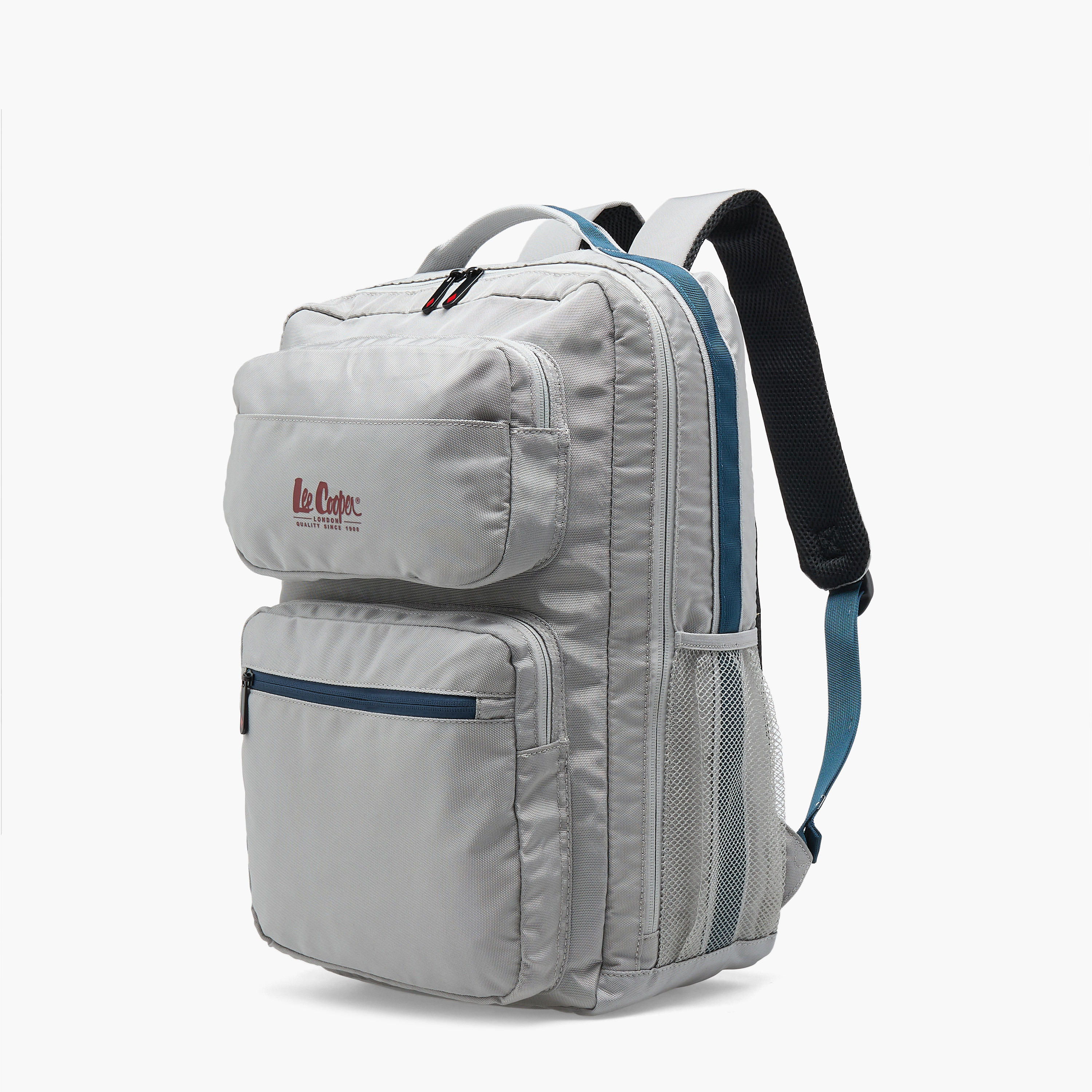 Lee Cooper Logo Print 3-Piece School Backpack for Kids 13+ Years with Lunch Bag and Pouch-school-bagsandbackpacks-backpacks-image-6