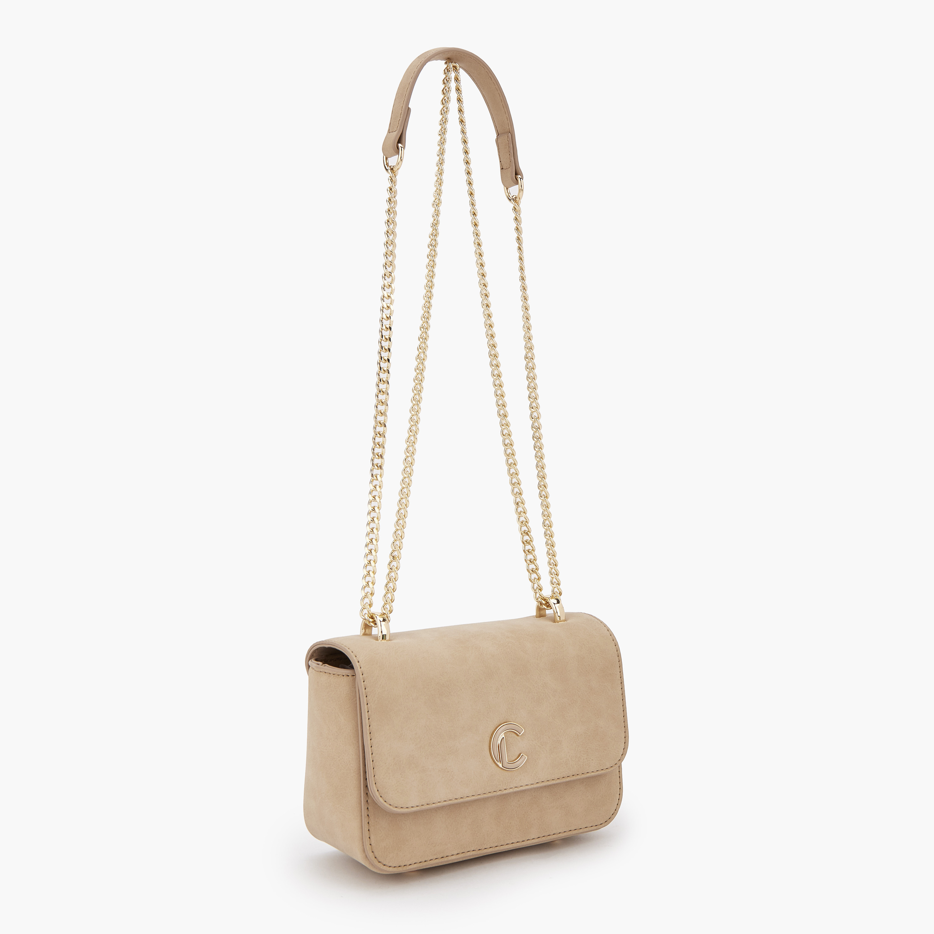 شنطة كروس بودي بارزة الملمس بطية إغلاق من لو كونفورت-women-bagsandwallets-handbags-image-3