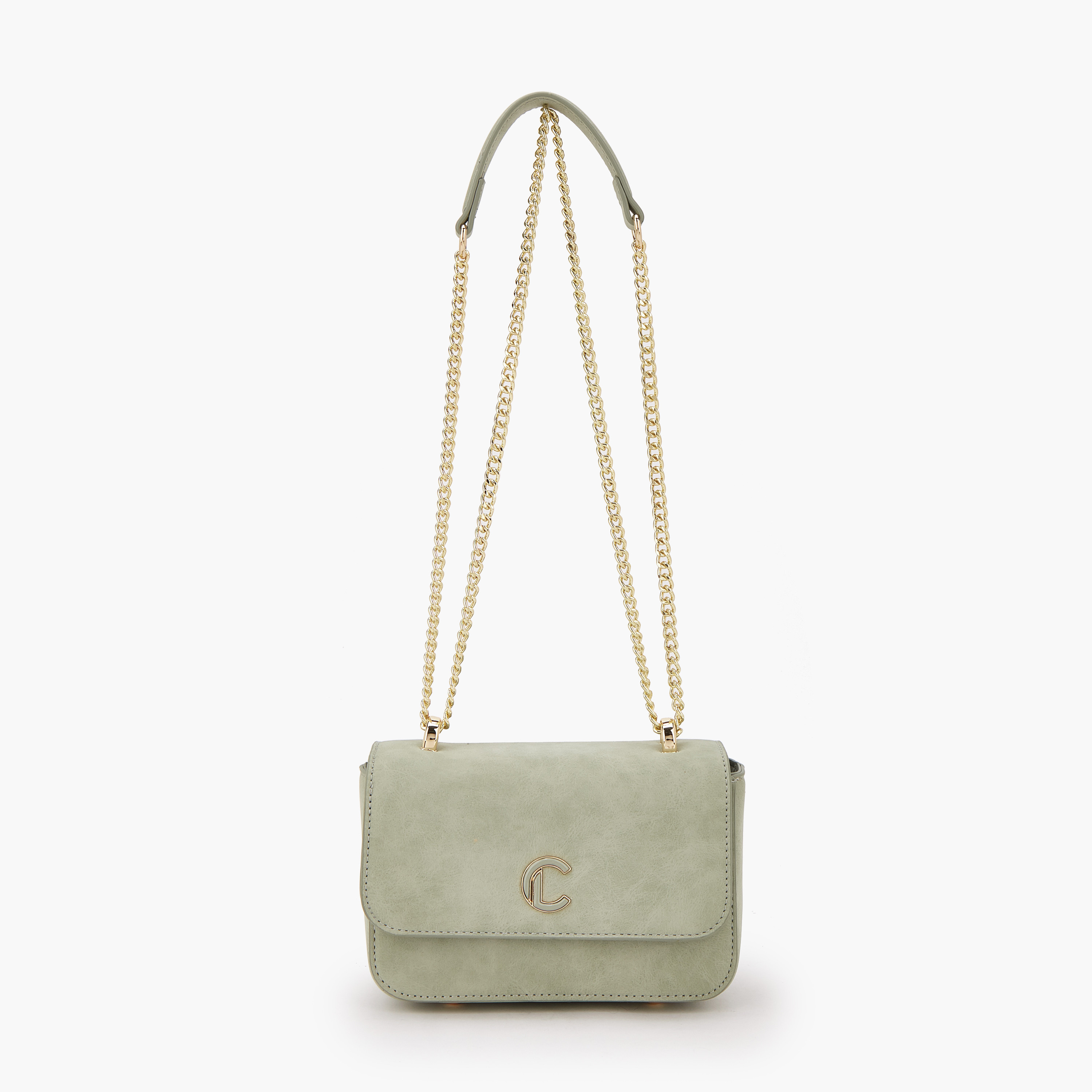 شنطة كروس بودي بارزة الملمس بطية إغلاق من لو كونفورت-women-bagsandwallets-handbags-image-1