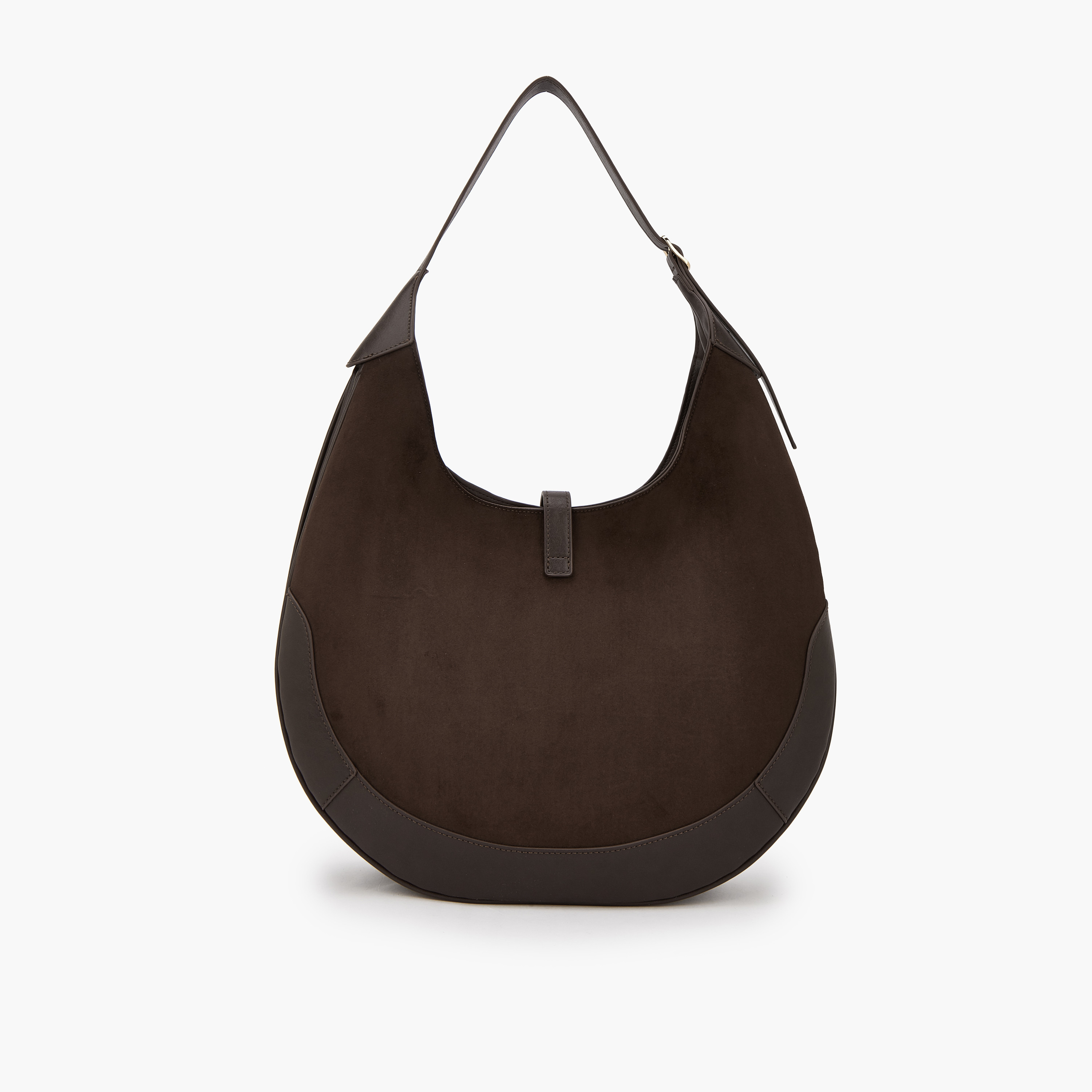 Le Confort Solid Hobo Bag with Adjustable Strap-women-bagsandwallets-handbags-image-4