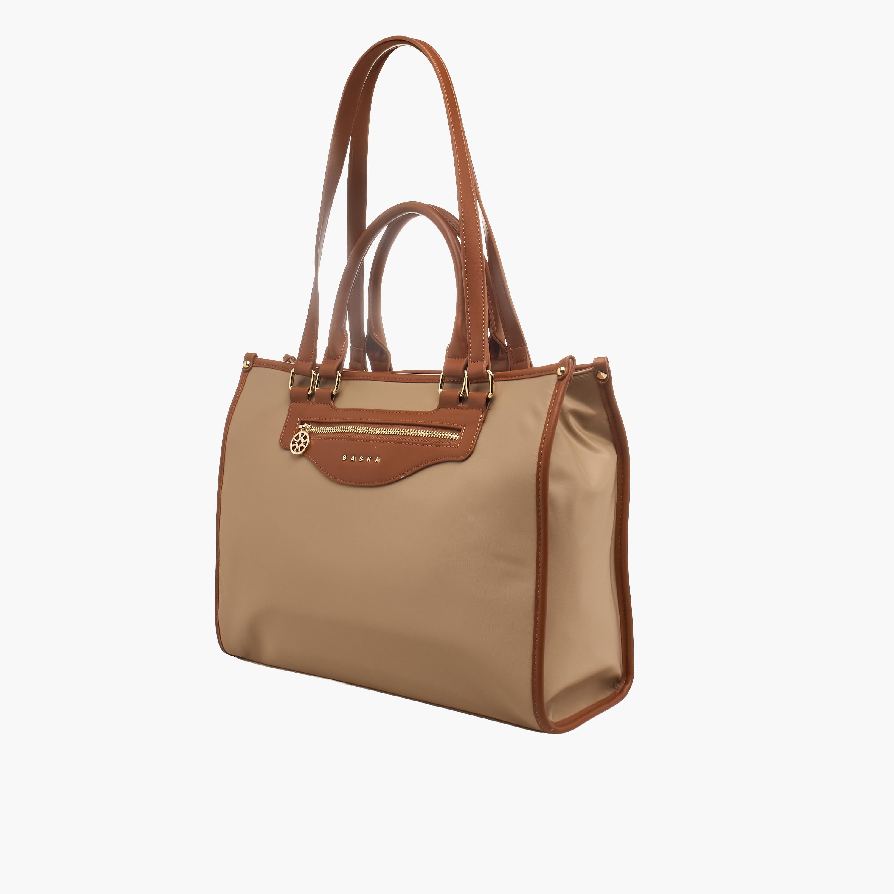 شنطة توتي بارزة الملمس بسحاب إغلاق من ساشا-women-bagsandwallets-handbags-image-2