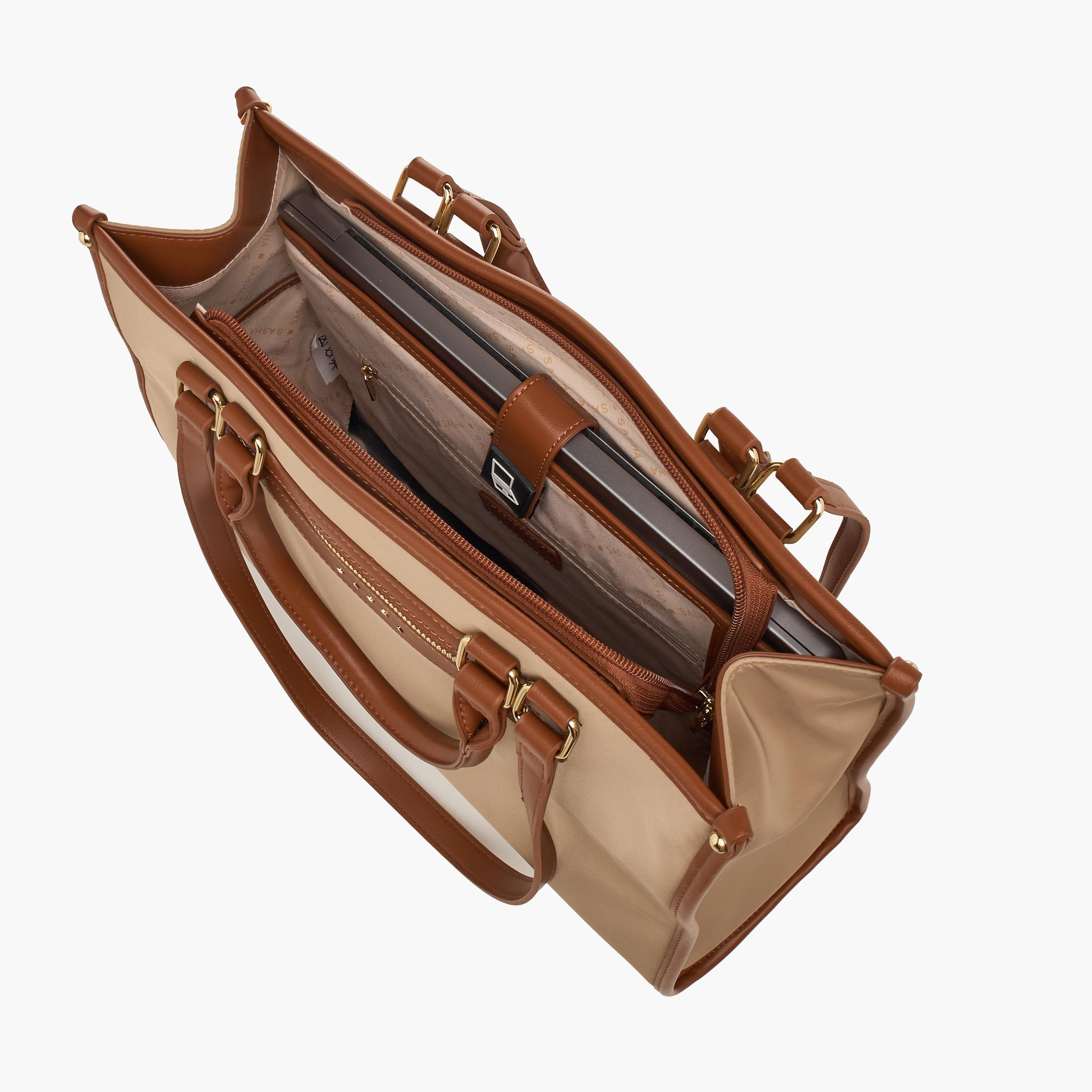 شنطة توتي بارزة الملمس بسحاب إغلاق من ساشا-women-bagsandwallets-handbags-image-7