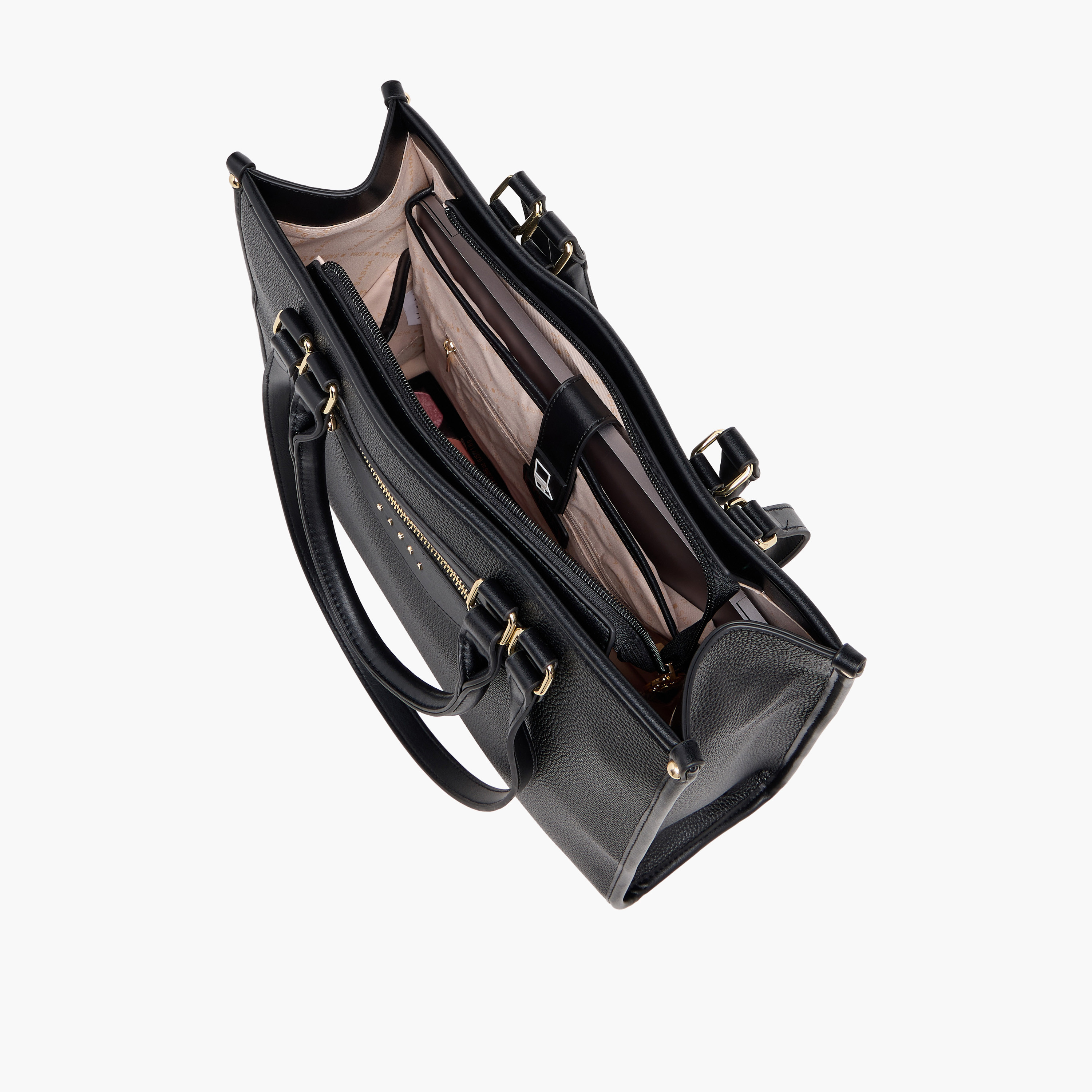 شنطة توتي بارزة الملمس بسحاب إغلاق من ساشا-women-bagsandwallets-handbags-image-15