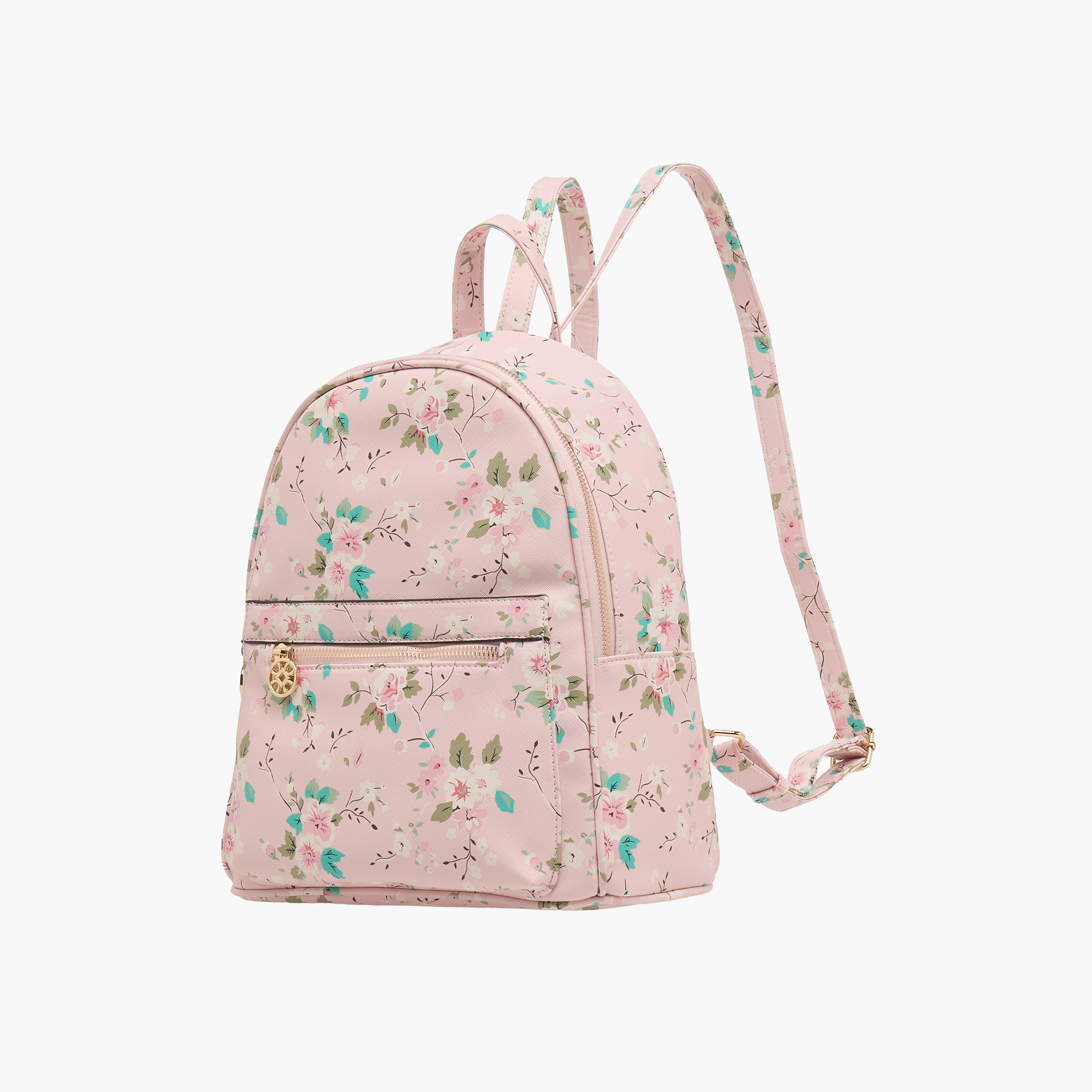 Sasha Floral Print Backpack with Adjustable Straps-women-bagsandwallets-handbags-image-2