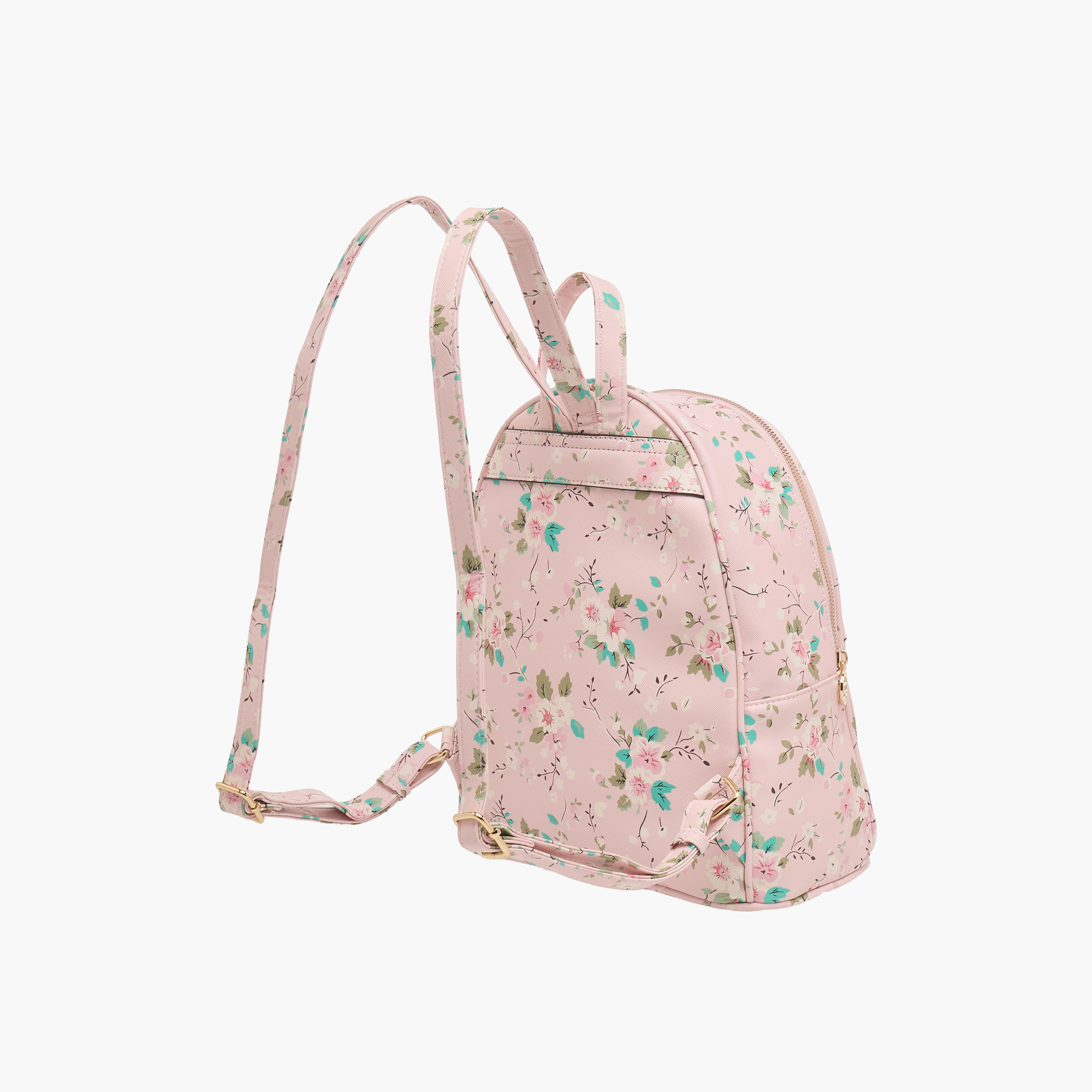 Sasha Floral Print Backpack with Adjustable Straps-women-bagsandwallets-handbags-image-3