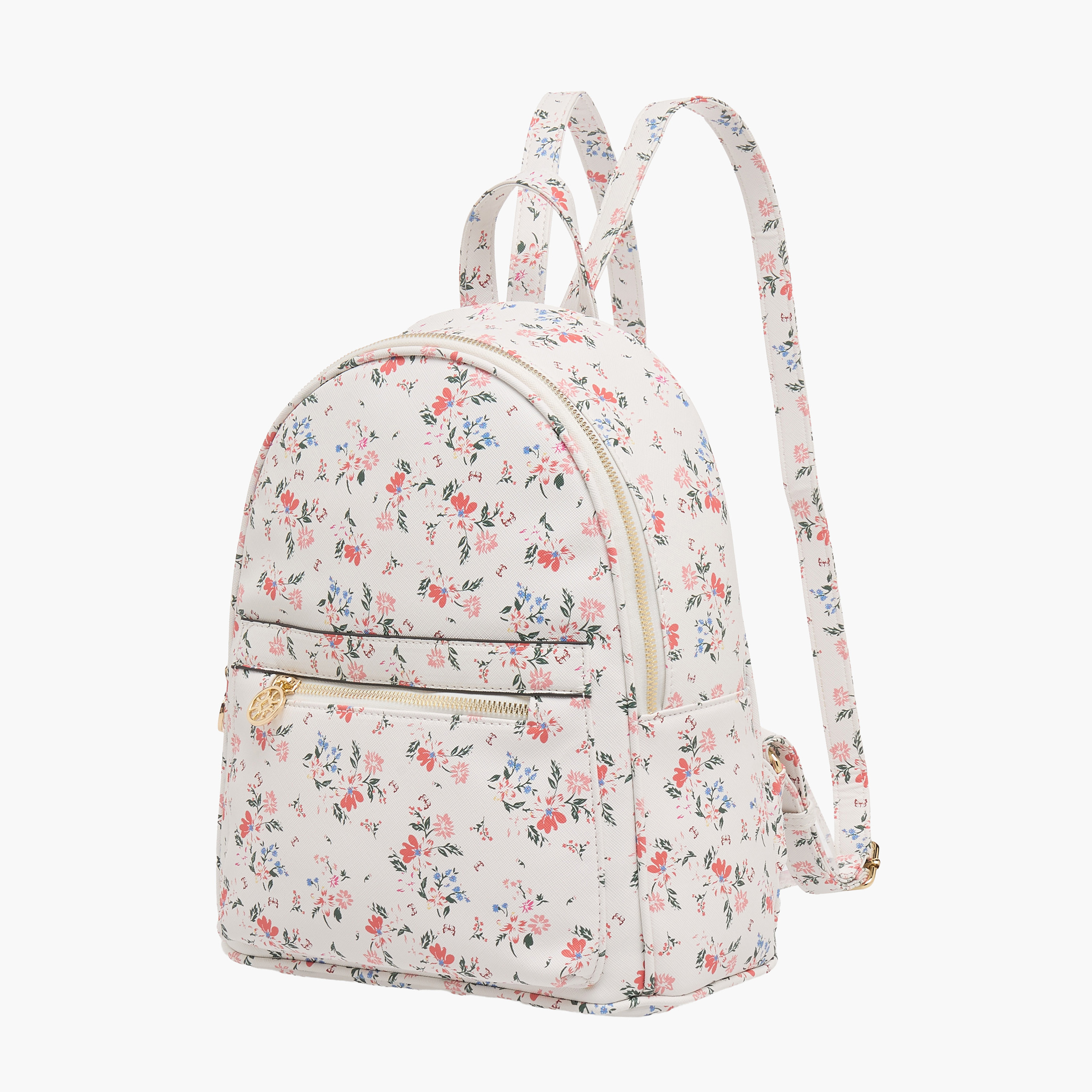 Sasha Floral Print Backpack with Adjustable Straps-women-bagsandwallets-handbags-image-2