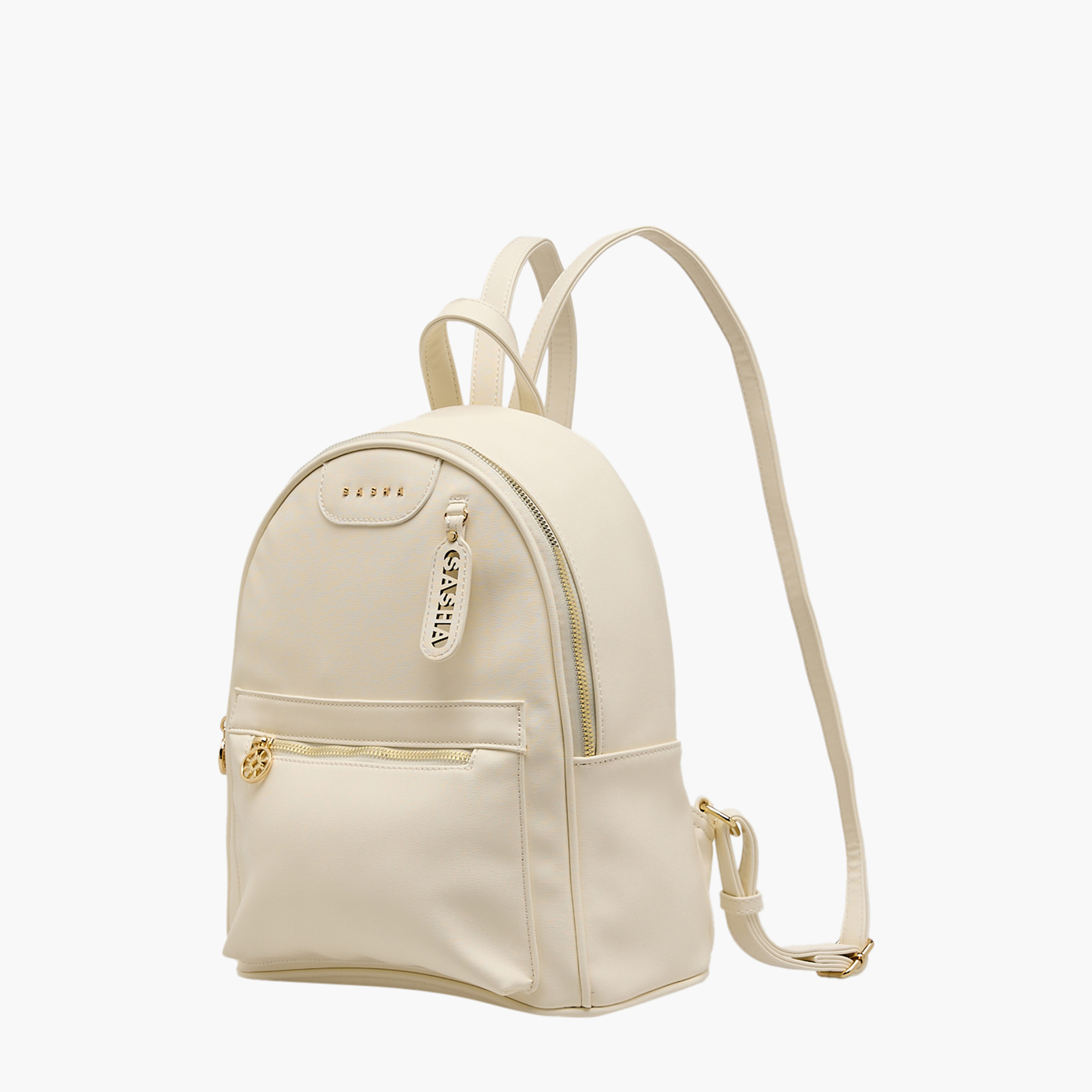 Sasha Logo Detail Backpack with Adjustable Straps-women-bagsandwallets-backpacks-image-2