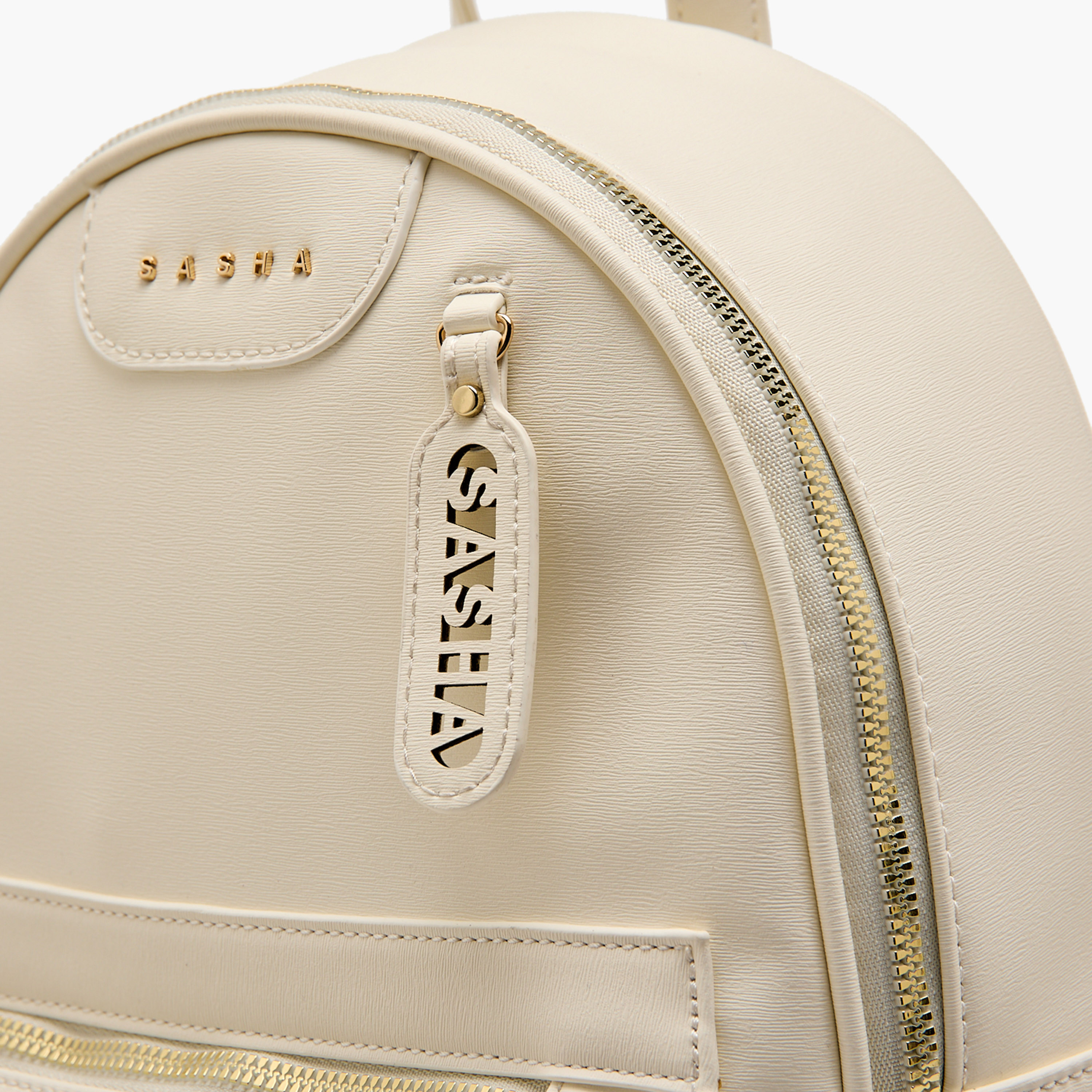 Sasha Logo Detail Backpack with Adjustable Straps-women-bagsandwallets-backpacks-image-6