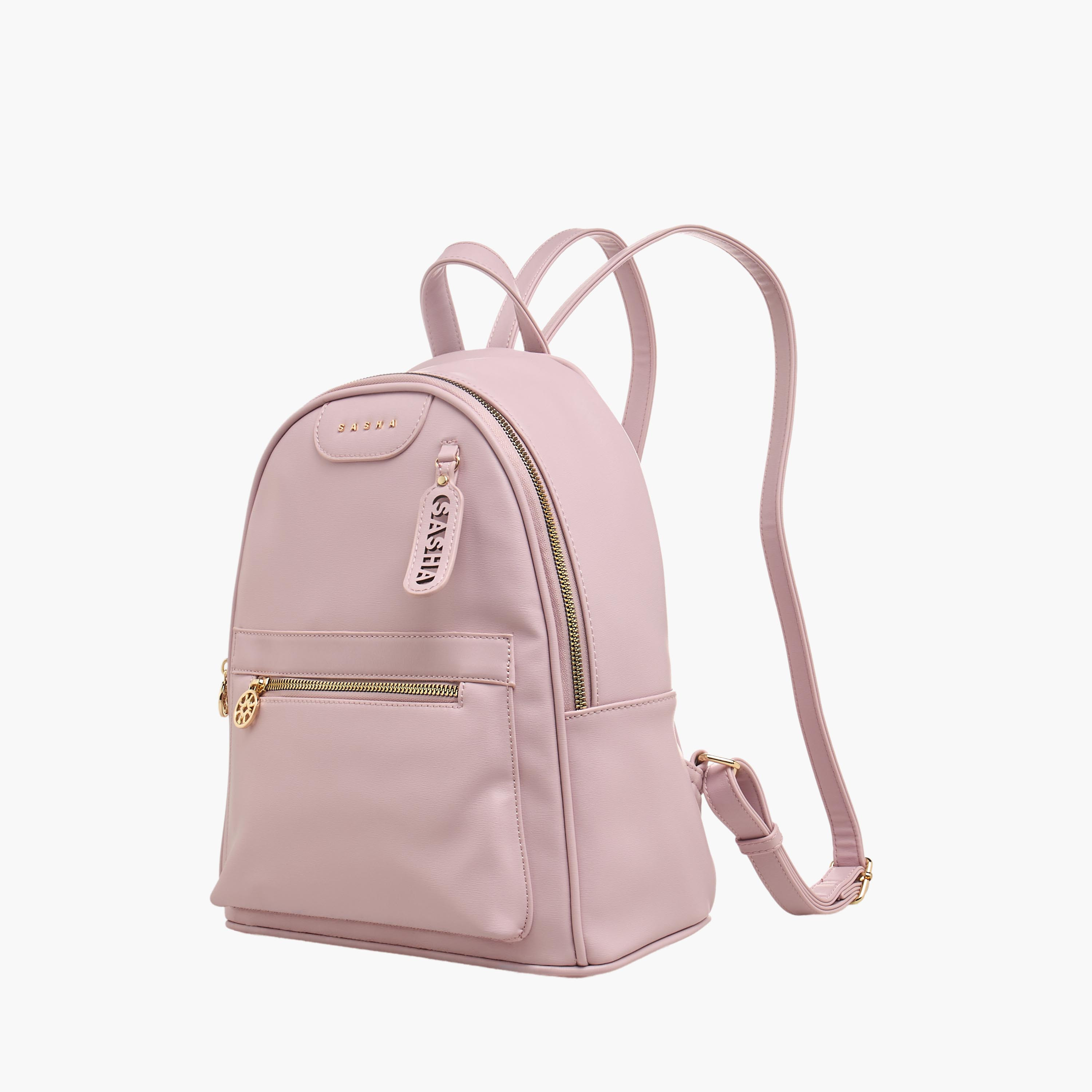 Sasha Logo Detail Backpack with Adjustable Straps-women-bagsandwallets-backpacks-image-2