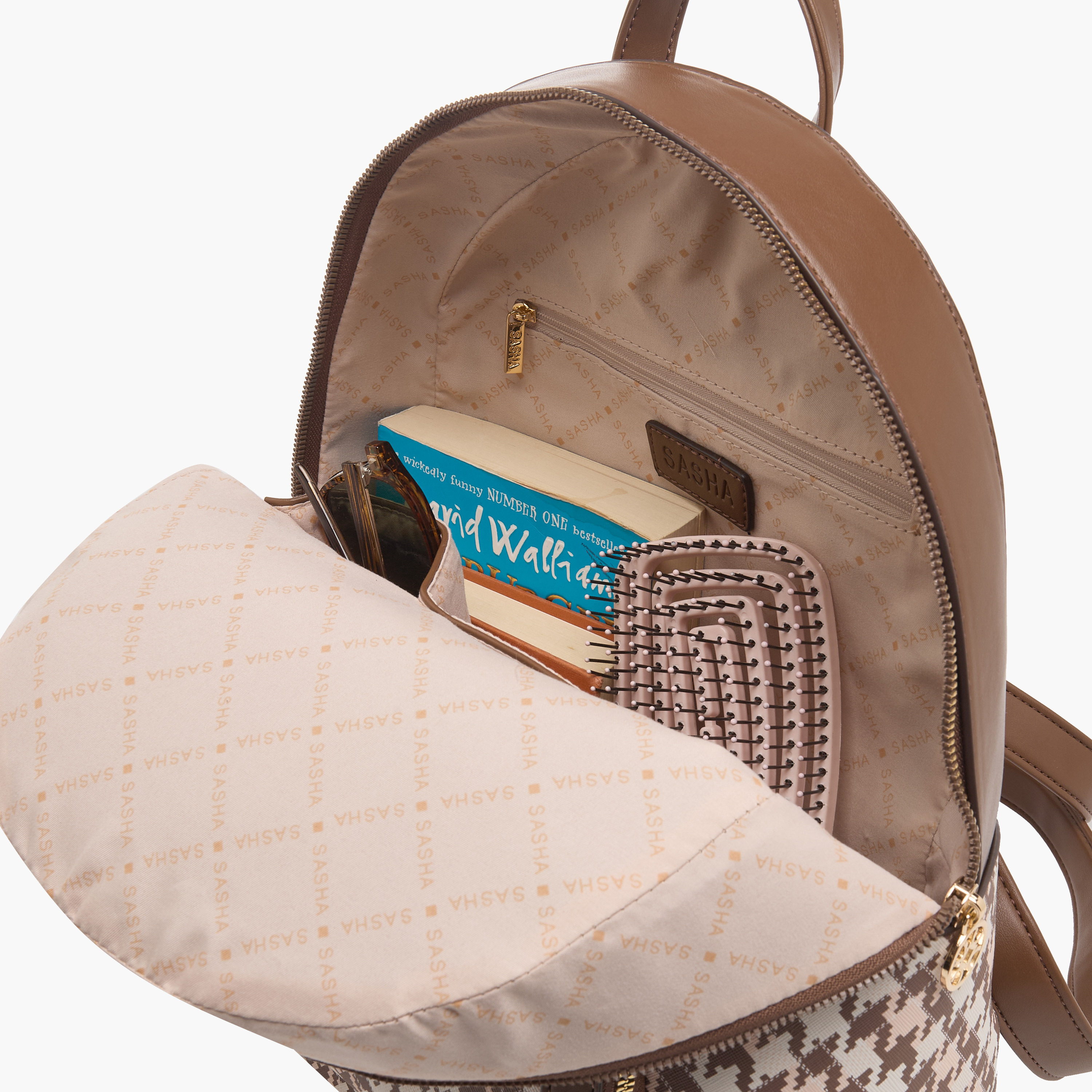 Sasha Printed Backpack with Adjustable Straps-women-bagsandwallets-backpacks-image-8