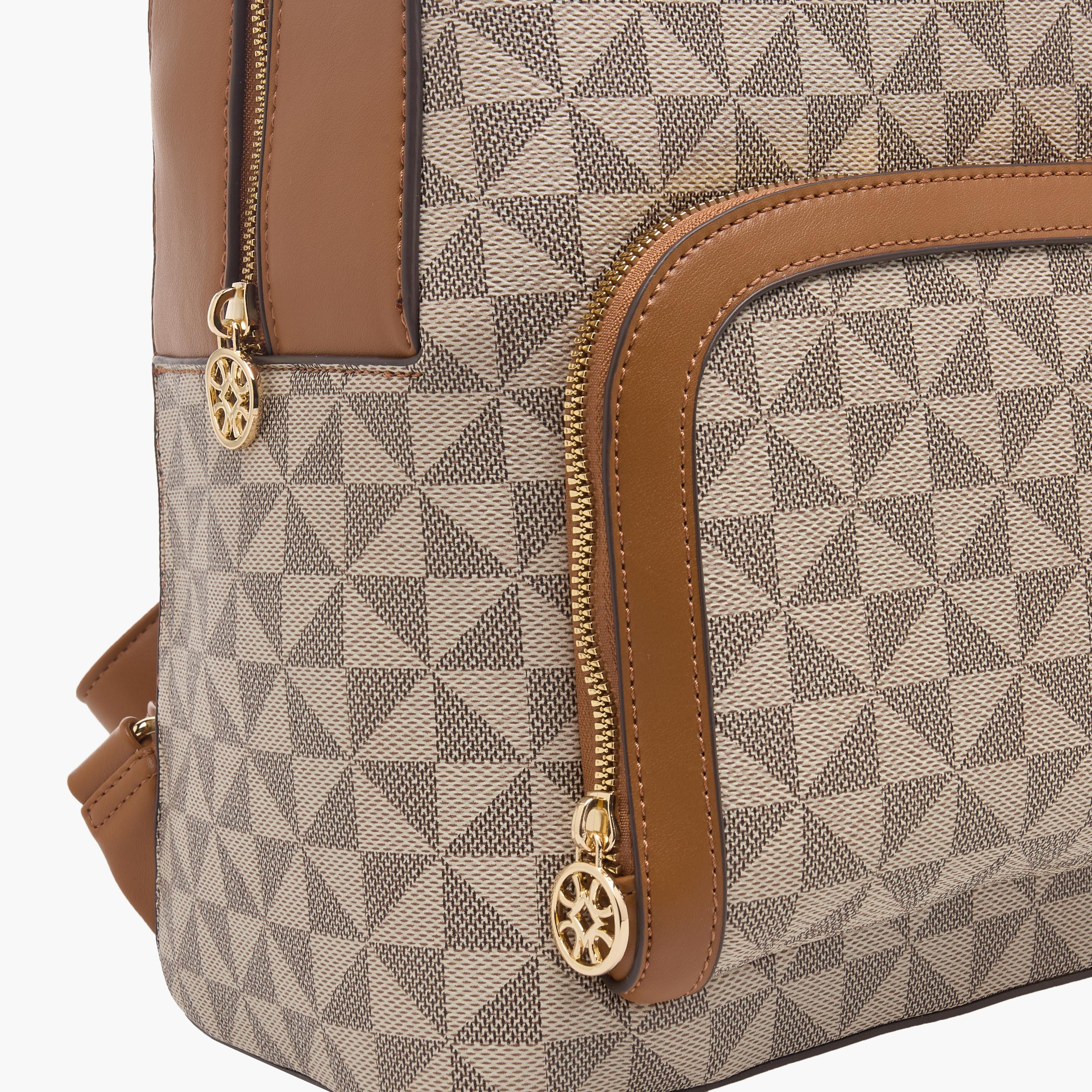 شنطة ظهر بطبعة ساشا مع أحزمة قابلة للتعديل-women-bagsandwallets-backpacks-image-5