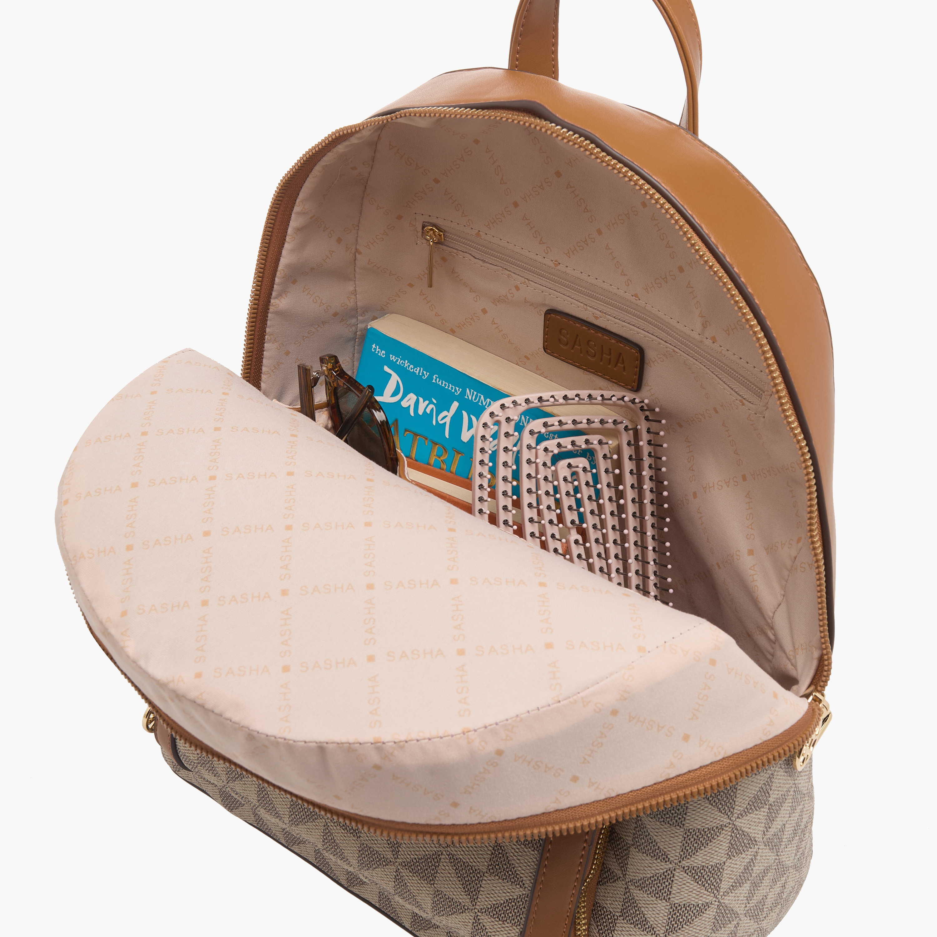 شنطة ظهر بطبعة ساشا مع أحزمة قابلة للتعديل-women-bagsandwallets-backpacks-image-7