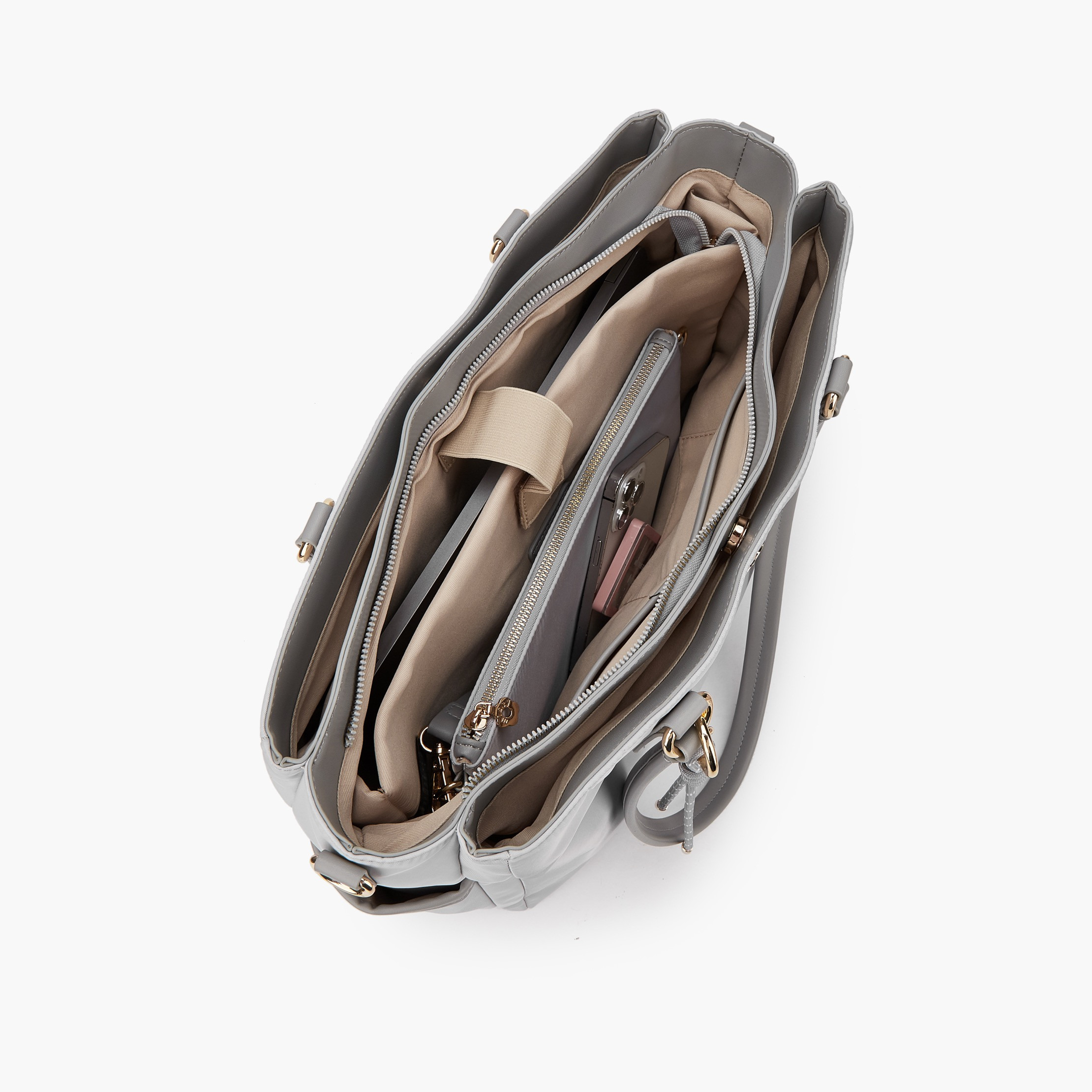 طقم شنطة توتي سادة ومحفظة من ميسي-women-bagsandwallets-handbags-image-3
