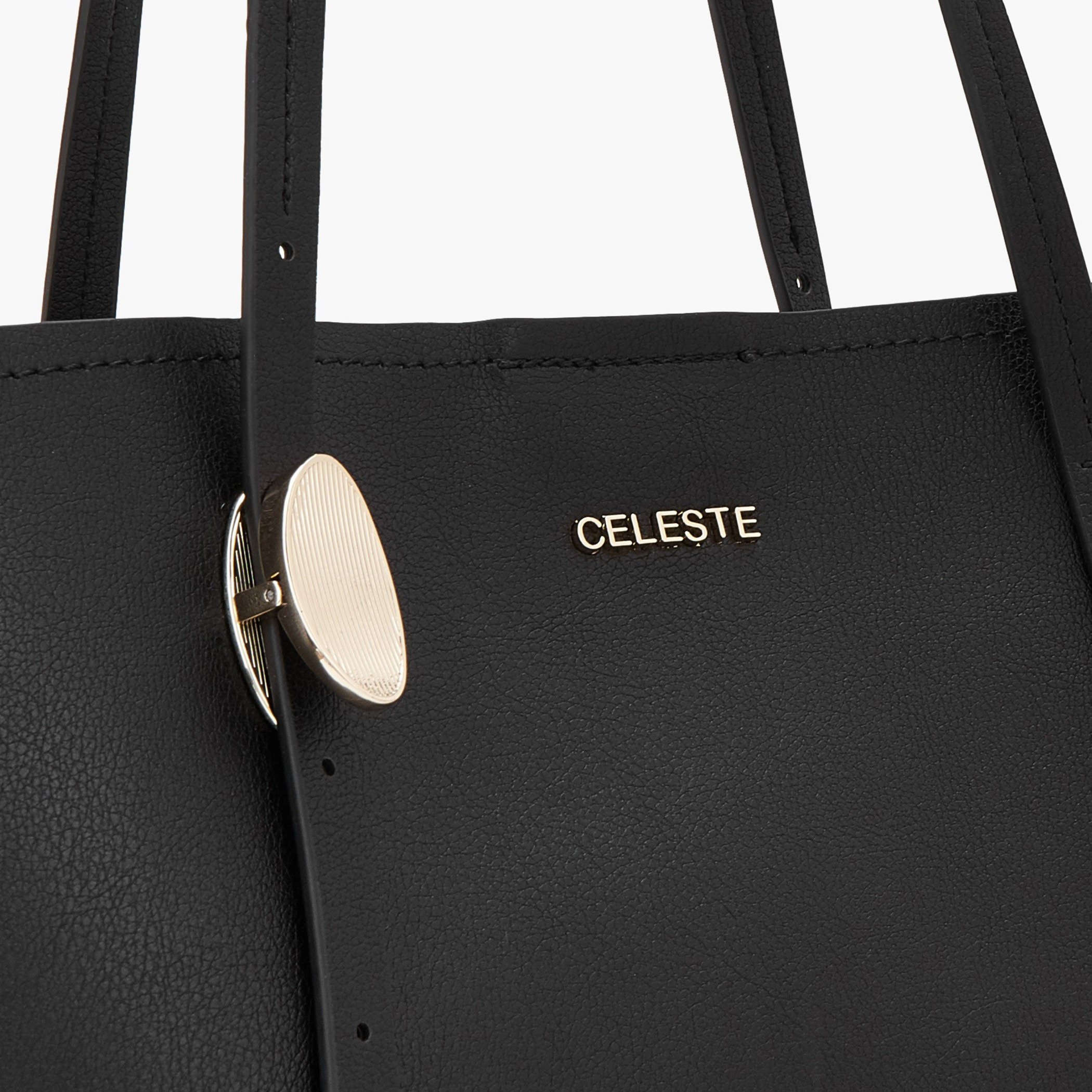 Celeste Textured Tote Bag with Button Closure-women-bagsandwallets-handbags-image-3