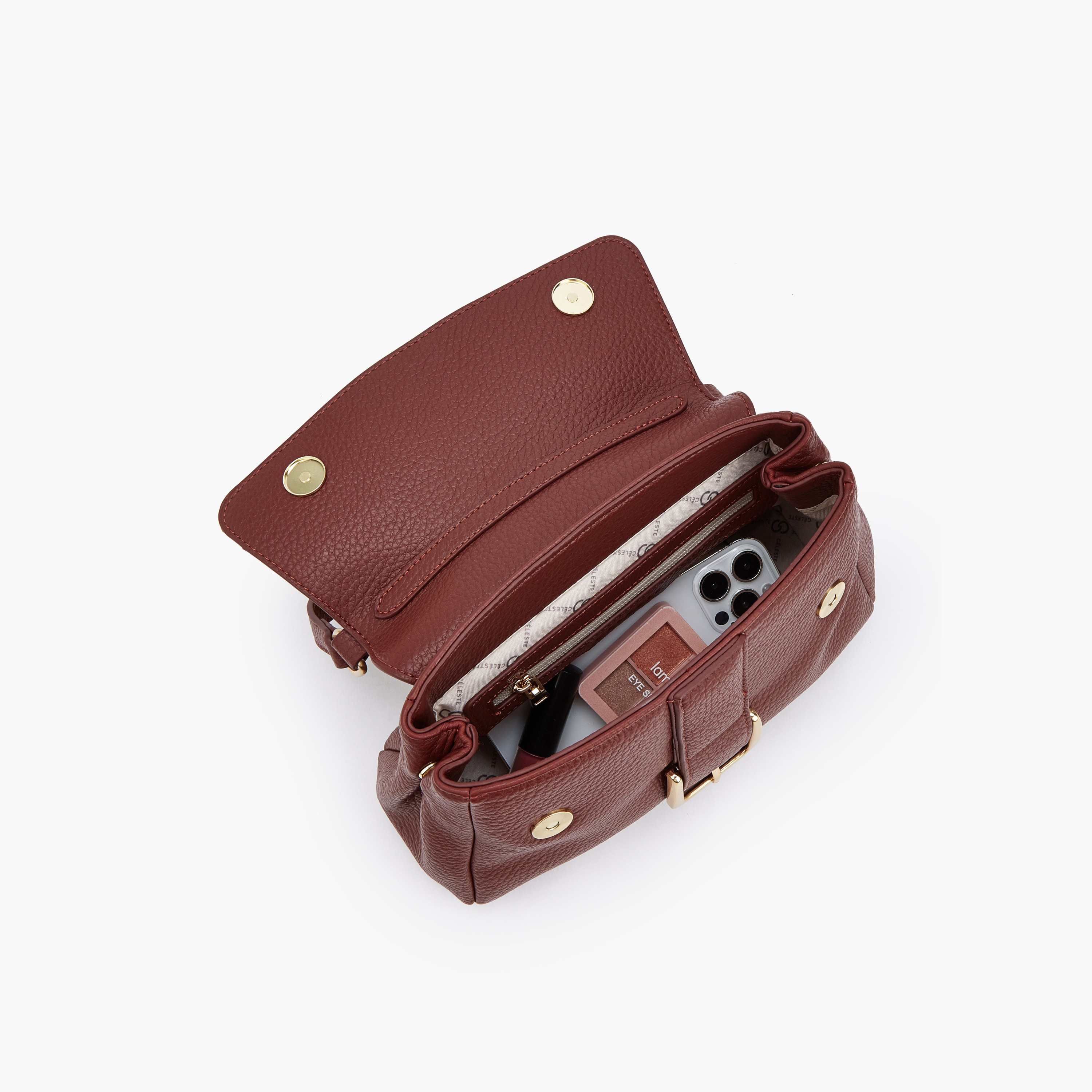 Celeste Textured Crossbody Bag with Button Closure-women-bagsandwallets-handbags-image-7