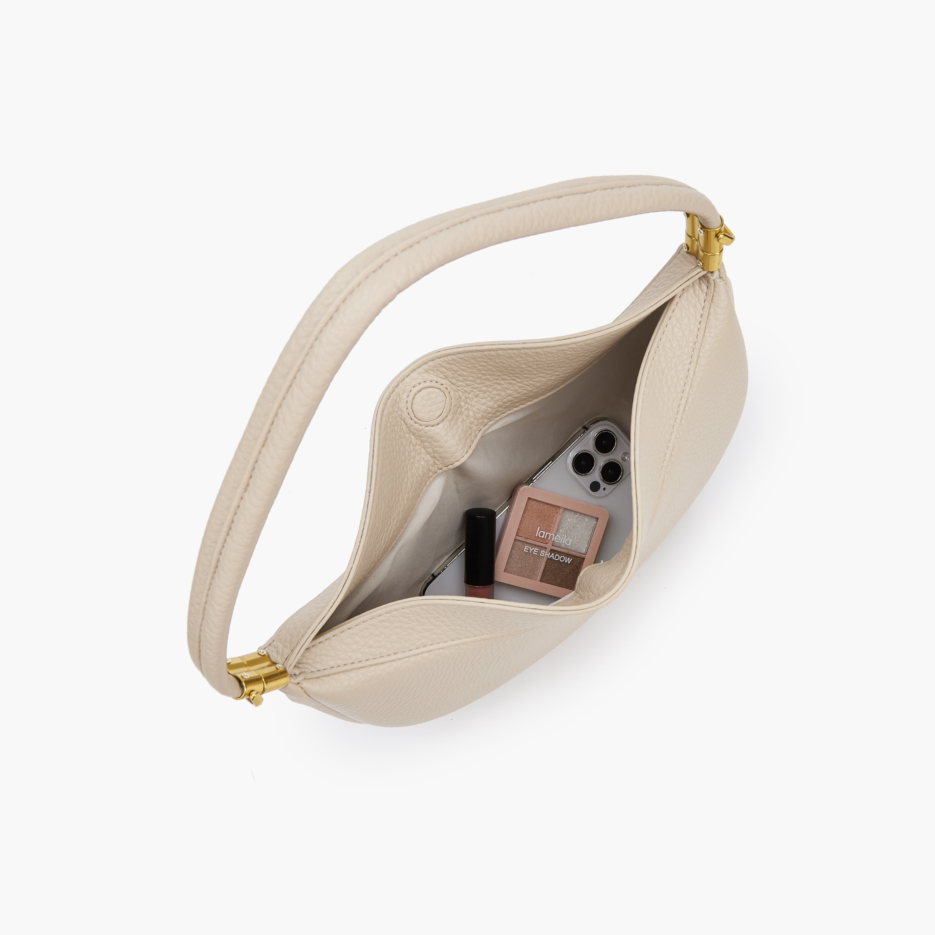 شنطة كتف بارزة الملمس بقفل قلاب من سيليست-women-bagsandwallets-handbags-image-7