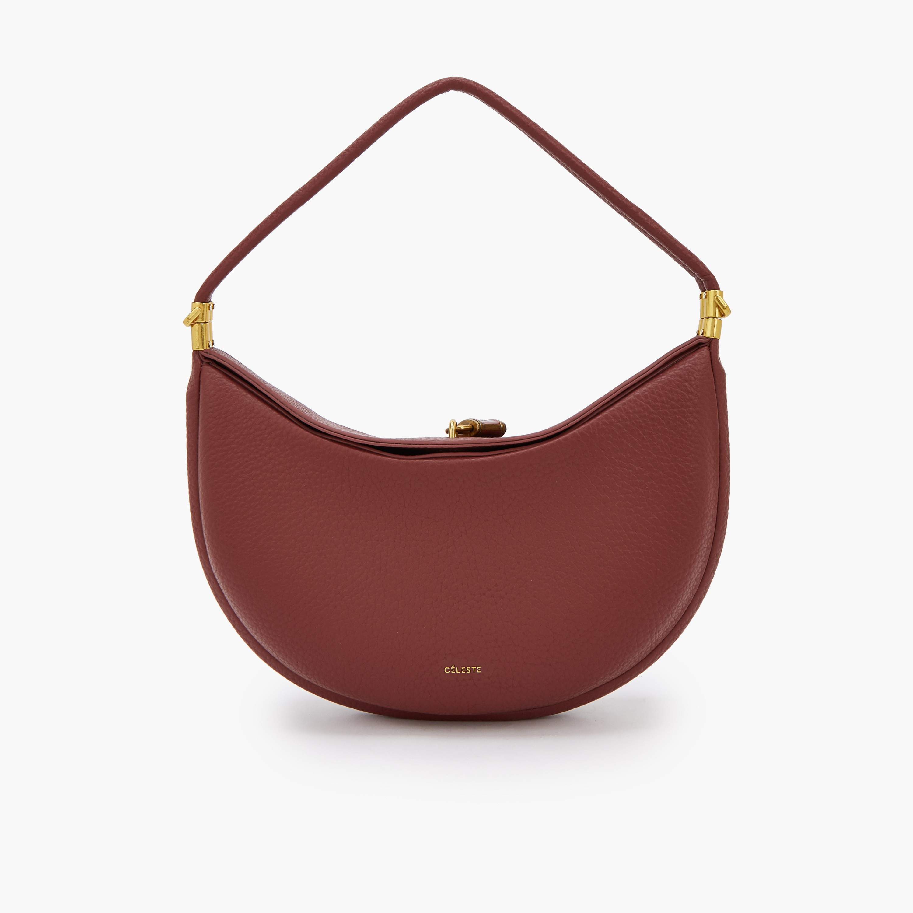 شنطة كتف بارزة الملمس بقفل قلاب من سيليست-women-bagsandwallets-handbags-image-1