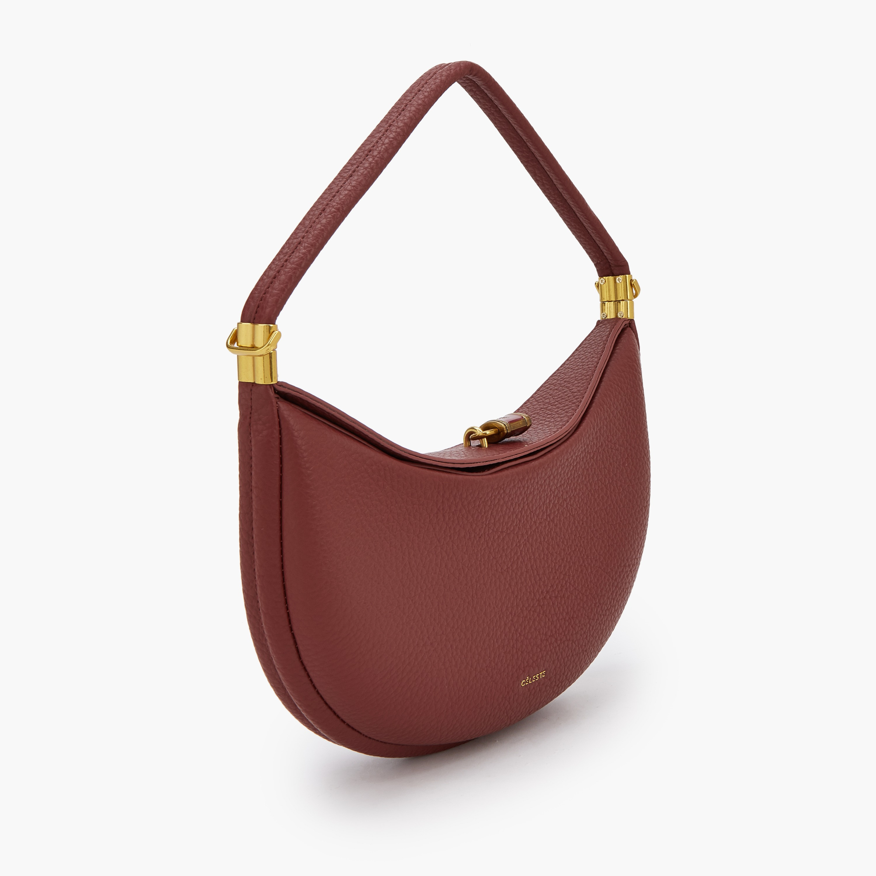 شنطة كتف بارزة الملمس بقفل قلاب من سيليست-women-bagsandwallets-handbags-image-2