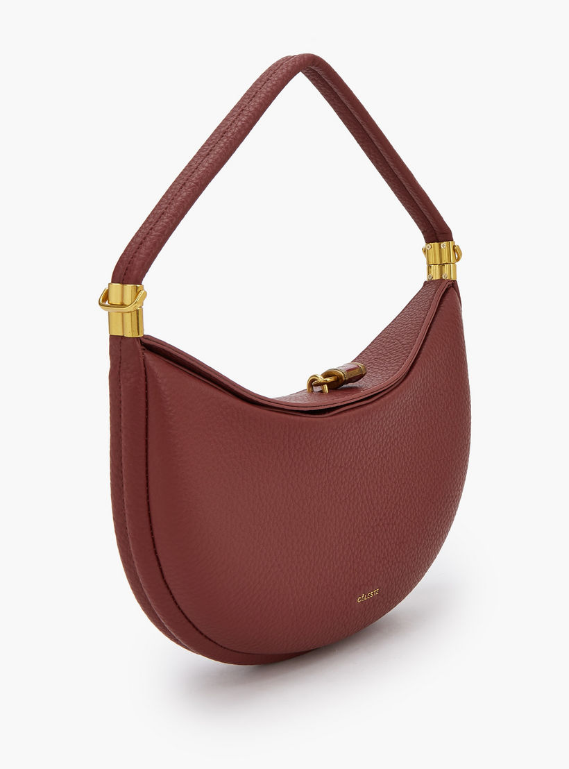 شنطة كتف بارزة الملمس بقفل قلاب من سيليست-women-bagsandwallets-handbags-image-2