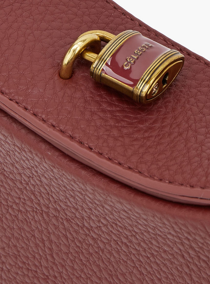 شنطة كتف بارزة الملمس بقفل قلاب من سيليست-women-bagsandwallets-handbags-image-4
